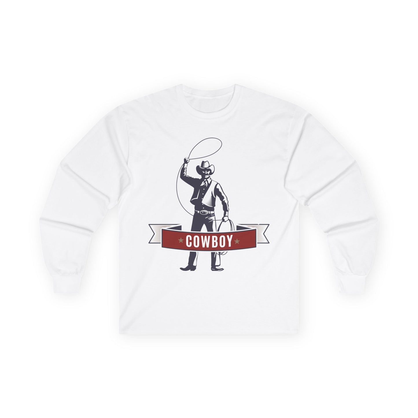 Unisex Ultra Cotton Long Sleeve Tee - Cowboy - The Wild West