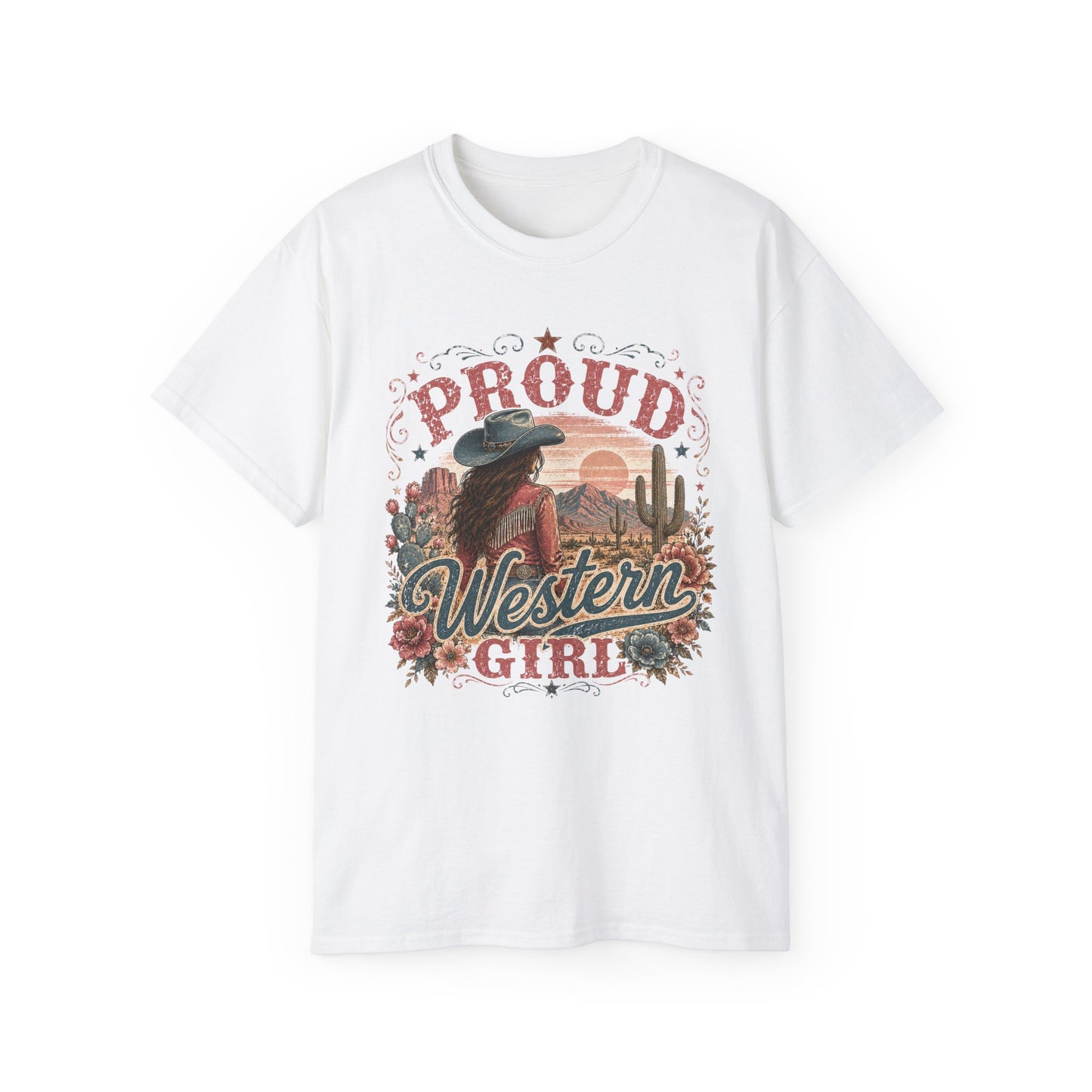 T-Shirt - Proud western girl in the desert