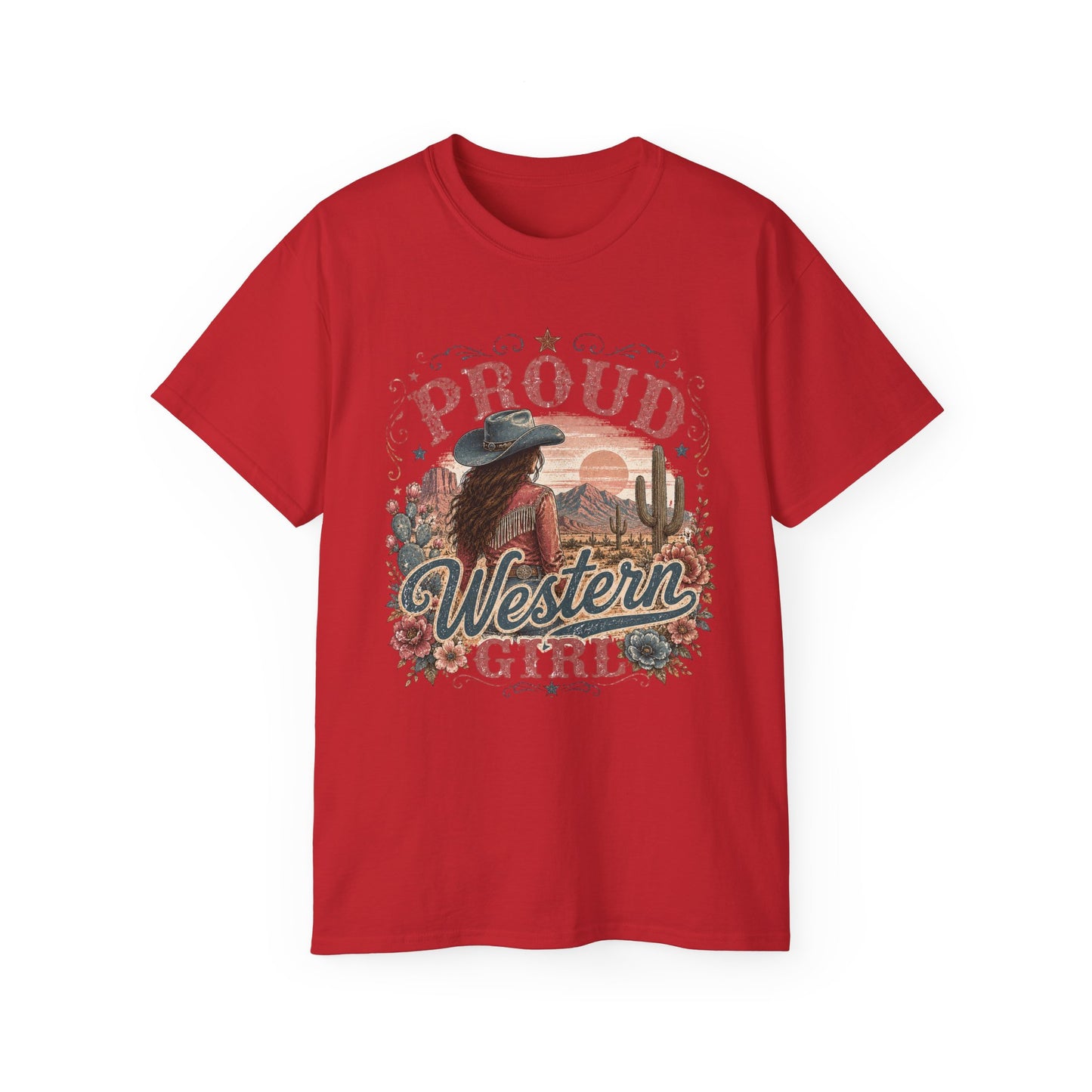 T-Shirt - Proud western girl in the desert