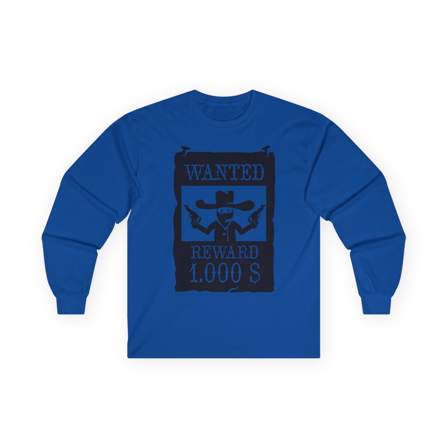 Unisex Ultra Cotton Long Sleeve Tee - Wanted Poster X 300