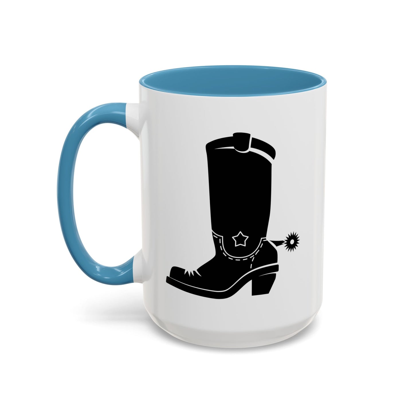 Accent Coffee Mug (11, 15oz) - Western Boot with Spur X 300