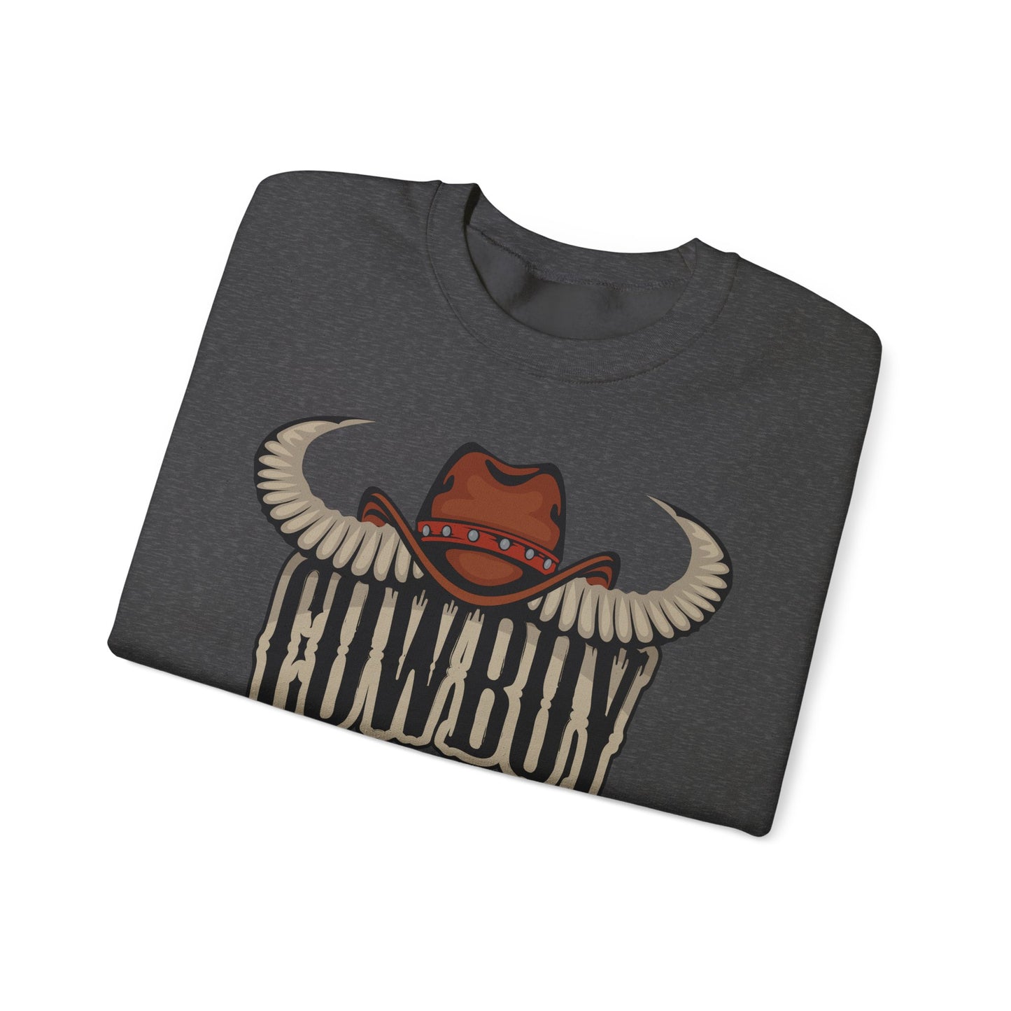 Crewneck Sweatshirt - Cowboy Rodeo - Horn