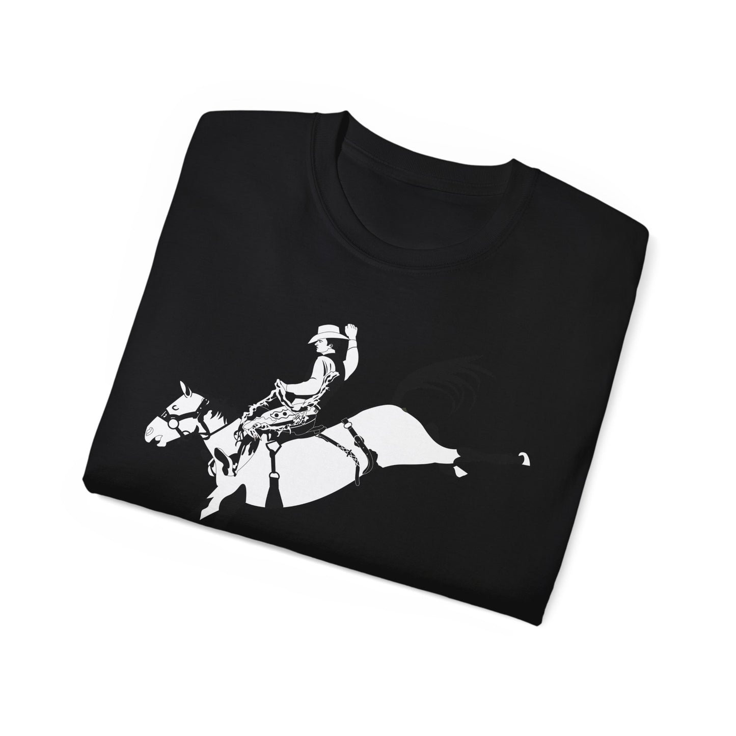 Unisex Ultra Cotton Tee - Cowboy - Bronco Buster - BW