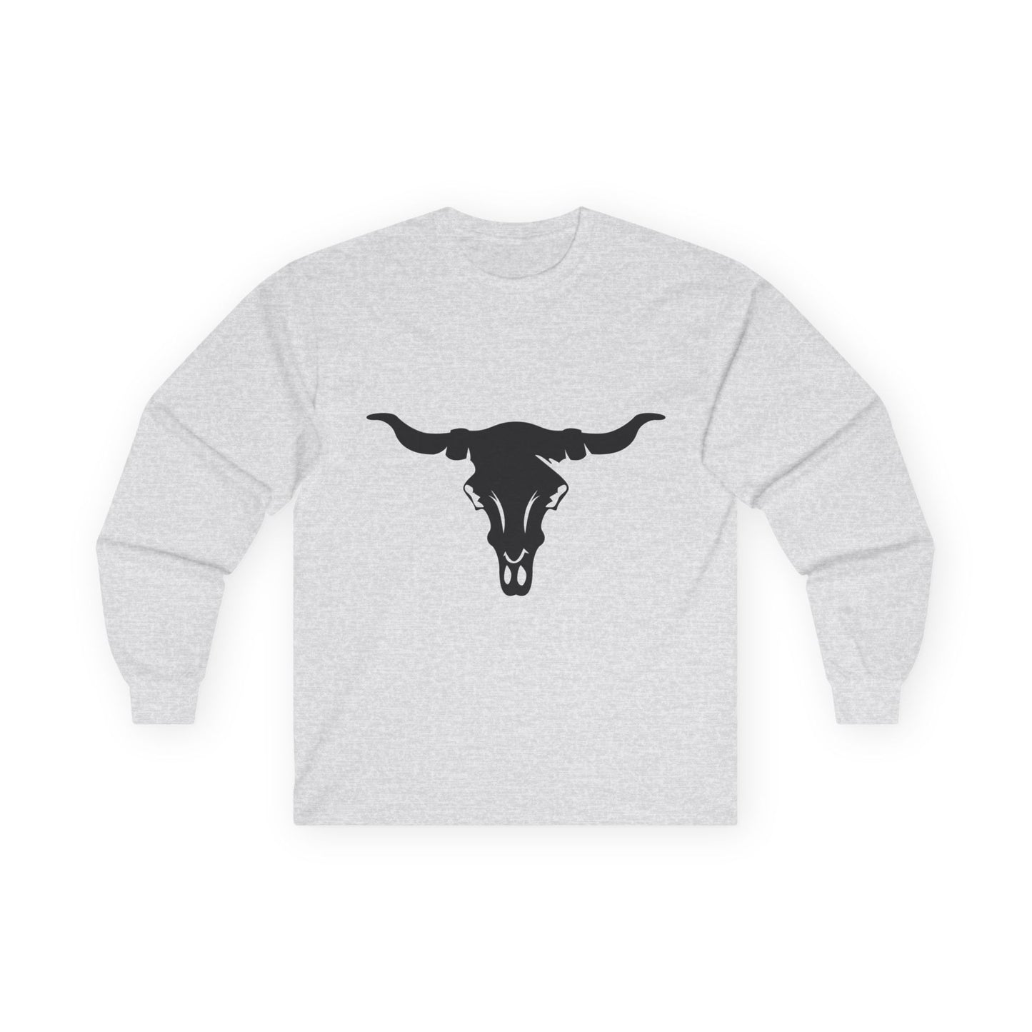 Unisex Ultra Cotton Long Sleeve Tee - Cattle Skull X 300