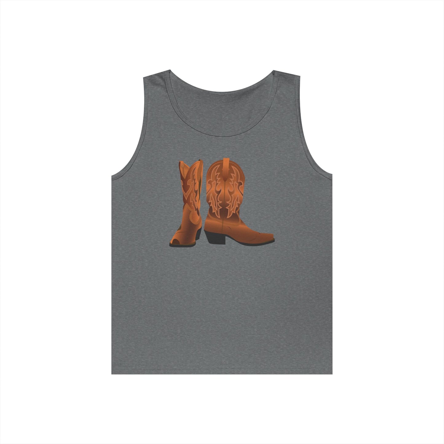 Unisex Heavy Cotton Tank Top - Rodeo - Cowboy Boots