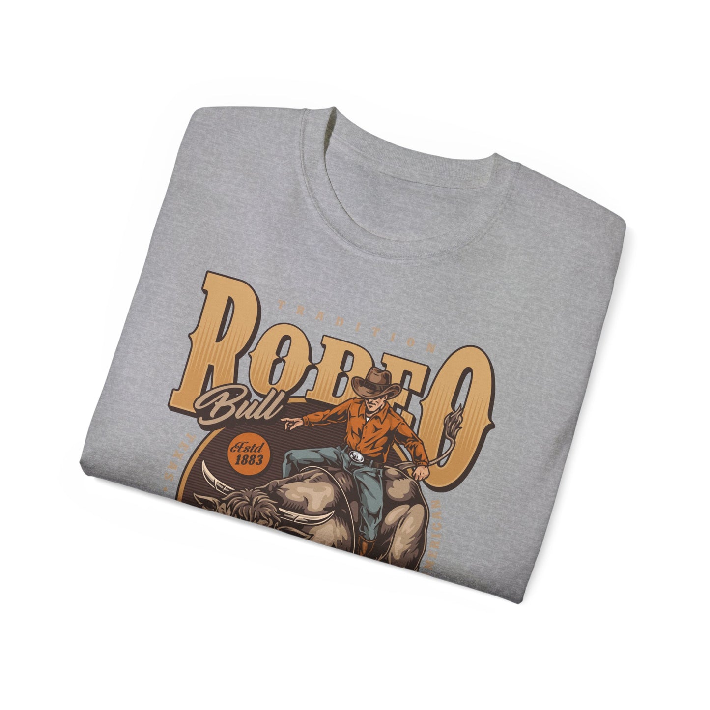 Western Rodeo Cowboy Tee - Fun Casual Shirt for Rodeo Fans, Gift for Country Lovers, Festival Outfit, Everyday Wear, Rodeo Apparel - Tradition Rodeo Bull - Real Cowboys