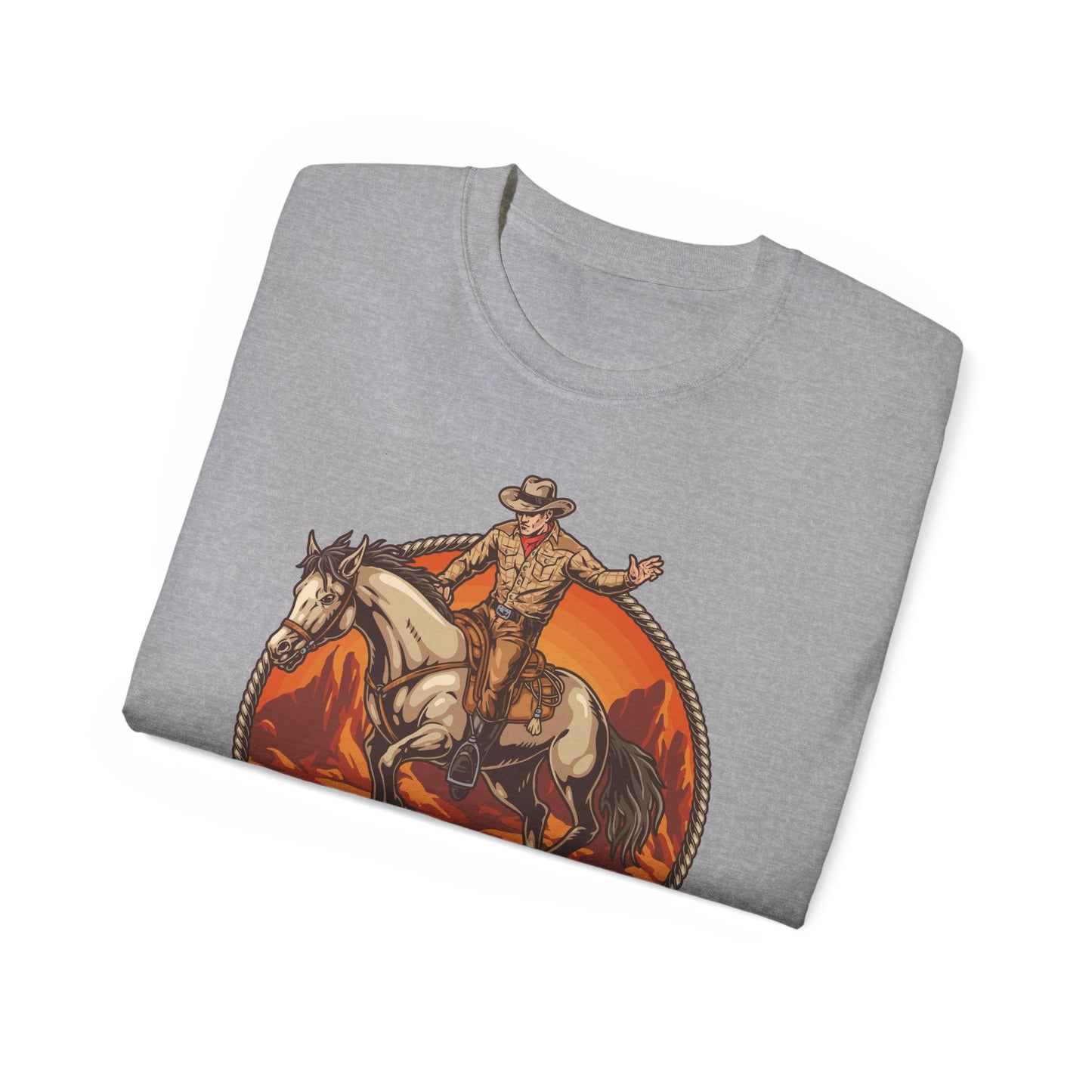 Western Rodeo Cowboy Tee - Fun Casual Shirt for Rodeo Fans, Gift for Country Lovers, Festival Outfit, Everyday Wear, Rodeo Apparel - Rodeo Cowboy - Texas