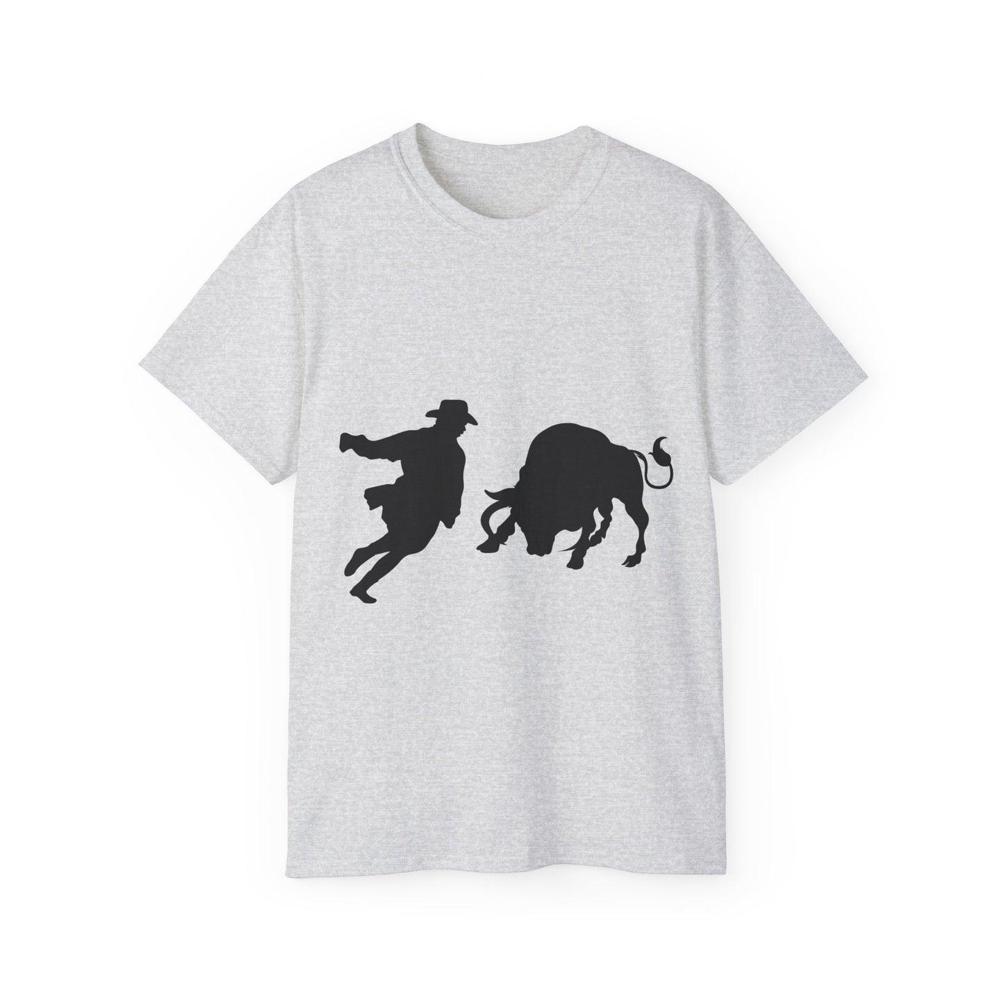 Unisex Ultra Cotton Tee - Clown and Bull - Silhouette