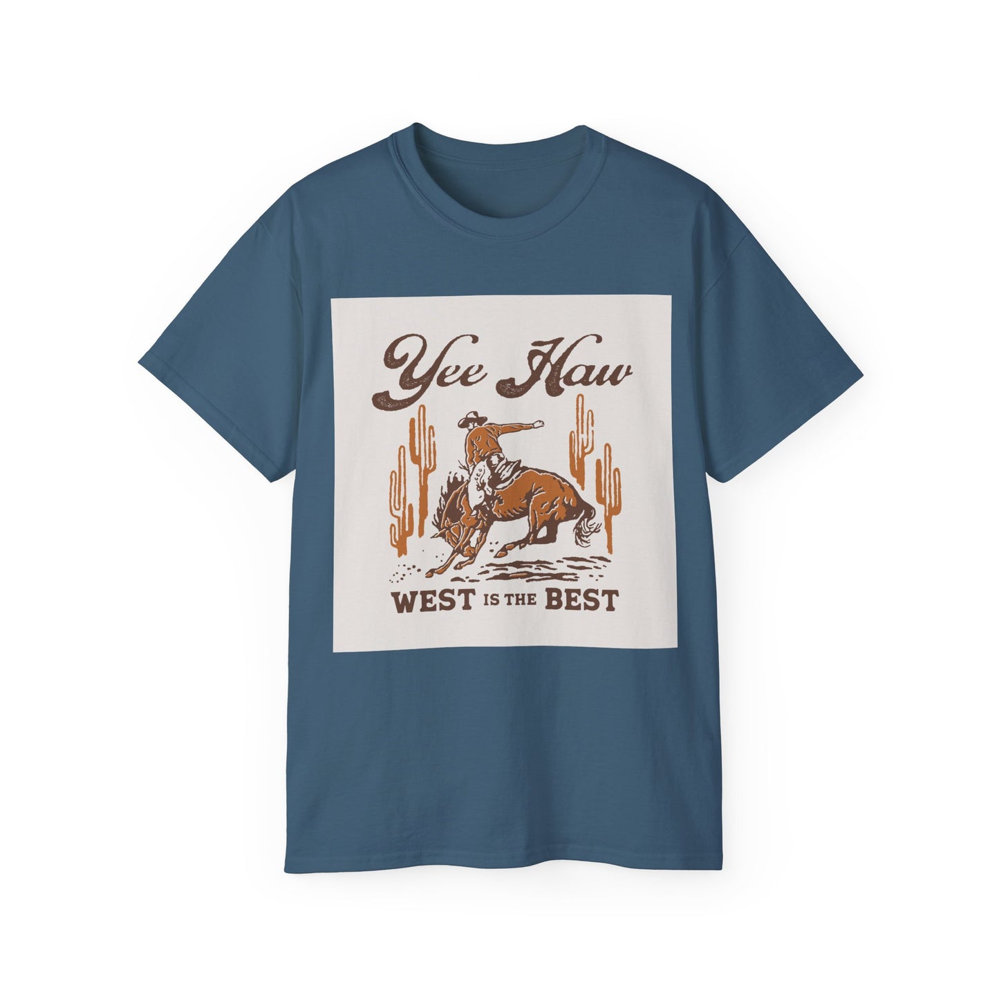 Unisex Ultra Cotton Tee - Wild West Cowboy - Yee Haw