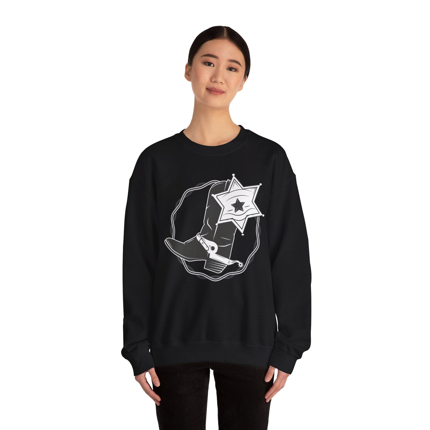 Crewneck Sweatshirt - Boots w Star