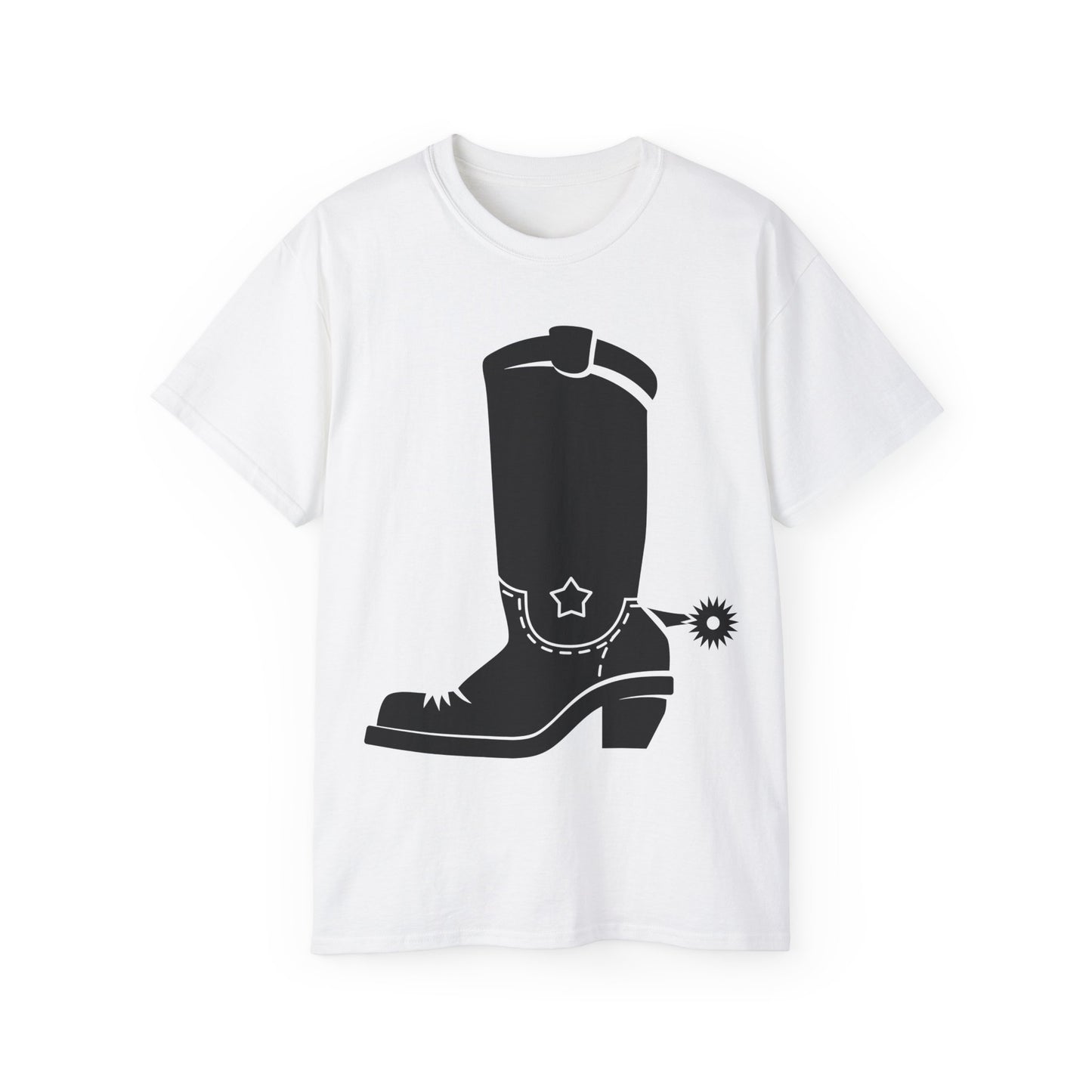 Unisex Ultra Cotton Tee - Western Boot with Spur X 300