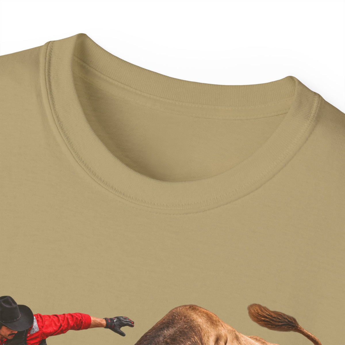 Unisex Ultra Cotton Tee - Rodeo - Bull and Clown - 3D