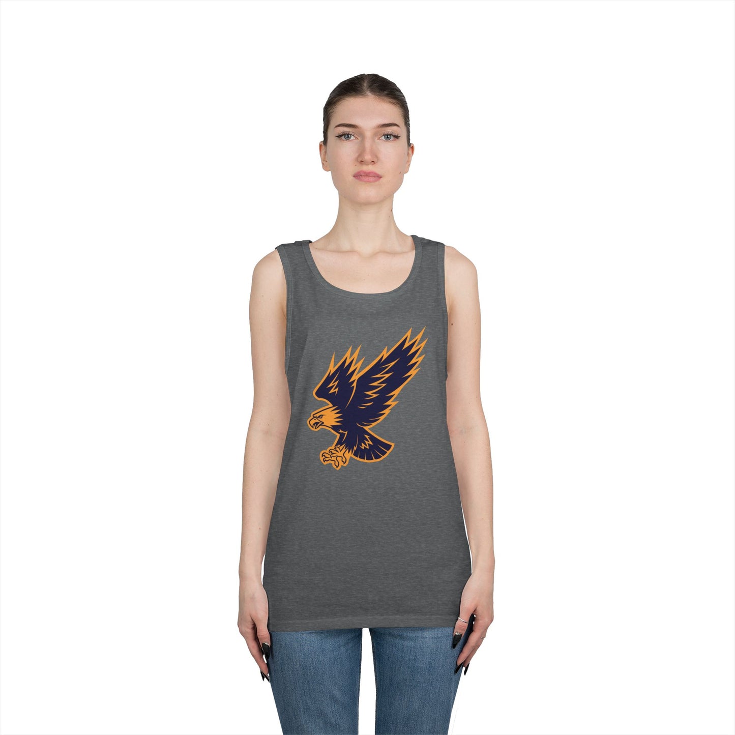 Unisex Heavy Cotton Tank Top - Attacking Eagle