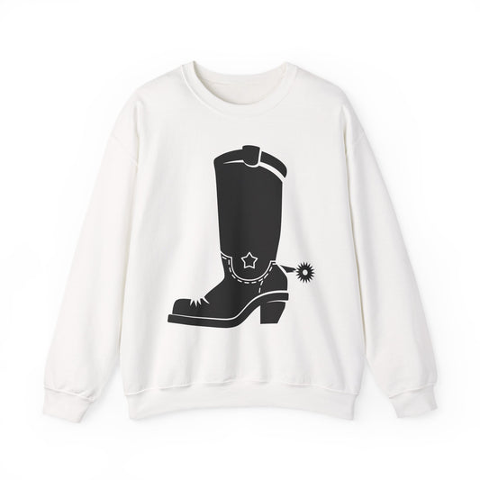 Crewneck Sweatshirt - Western Boot with Spur X 300