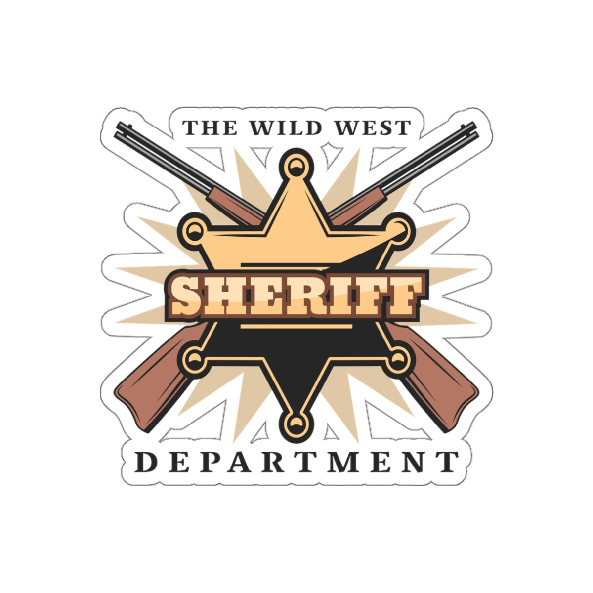 Die-cut stickers - Western Cowboy - The Wild West - Sheriff Department