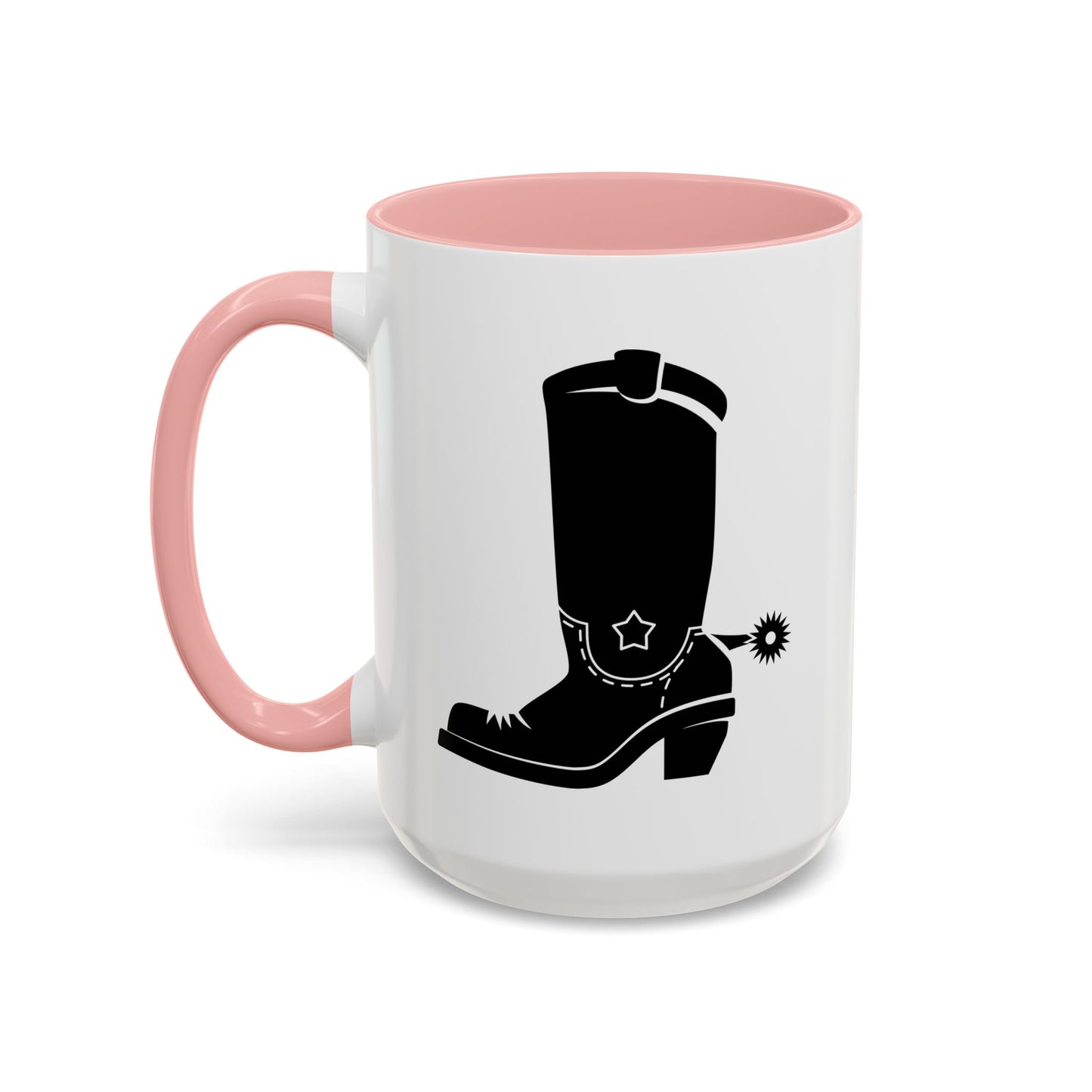 Accent Coffee Mug (11, 15oz) - Western Boot with Spur X 300