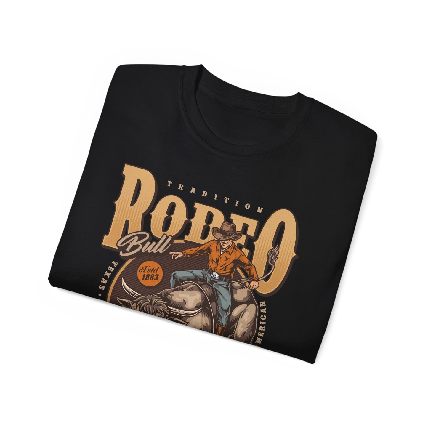 Western Rodeo Cowboy Tee - Fun Casual Shirt for Rodeo Fans, Gift for Country Lovers, Festival Outfit, Everyday Wear, Rodeo Apparel - Tradition Rodeo Bull - Real Cowboys