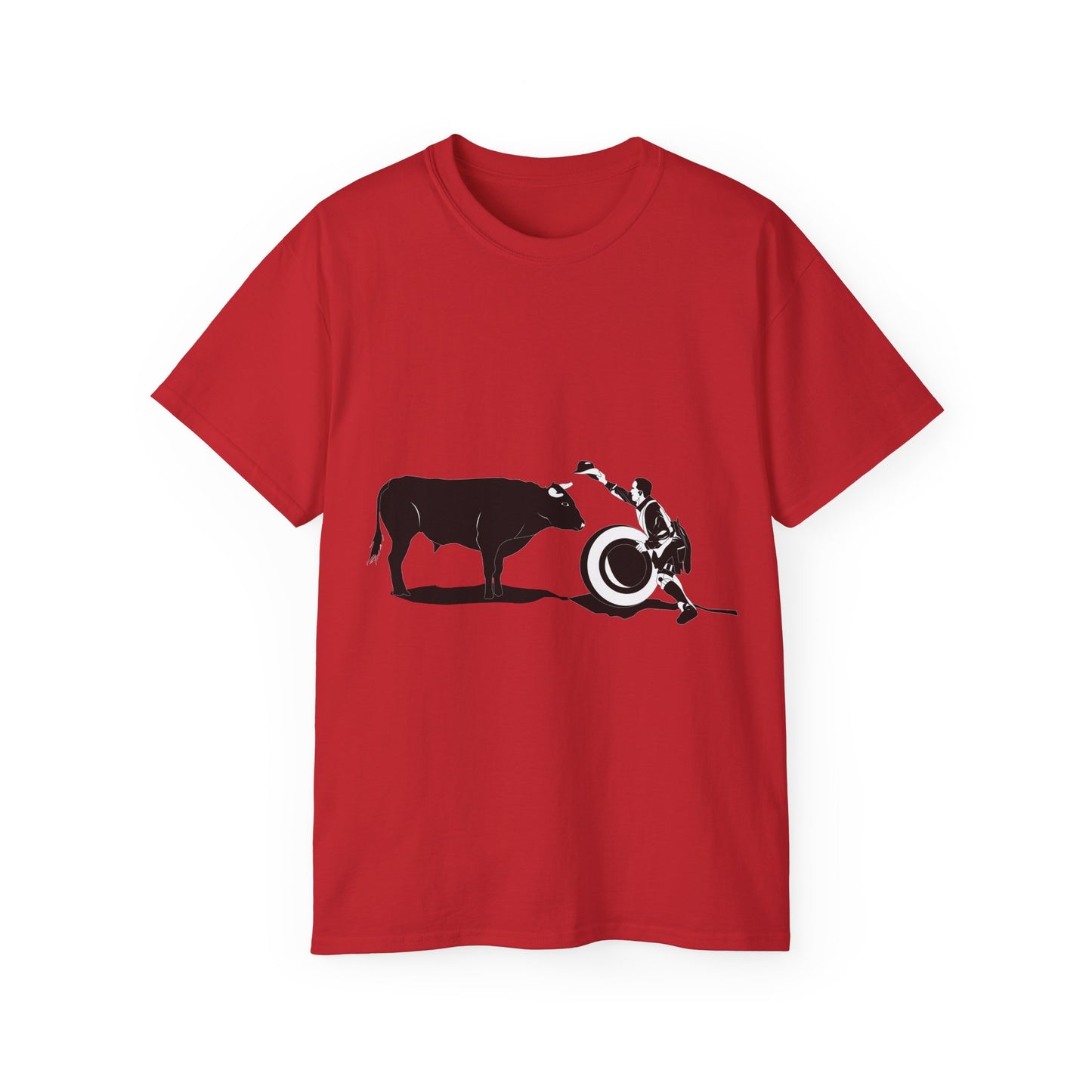 Unisex Ultra Cotton Tee - Clown and Bull - BW