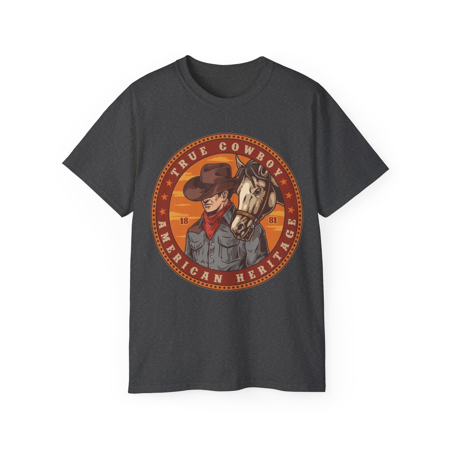Unisex Ultra Cotton Tee - True Cowboy - American Heritage