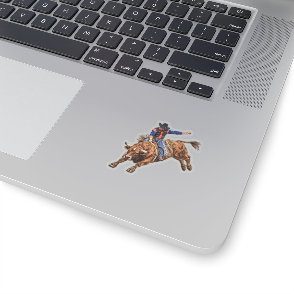 Kiss-Cut Stickers - Cowboys - Bull Rider - Oblique - without Text - 3D Transparent