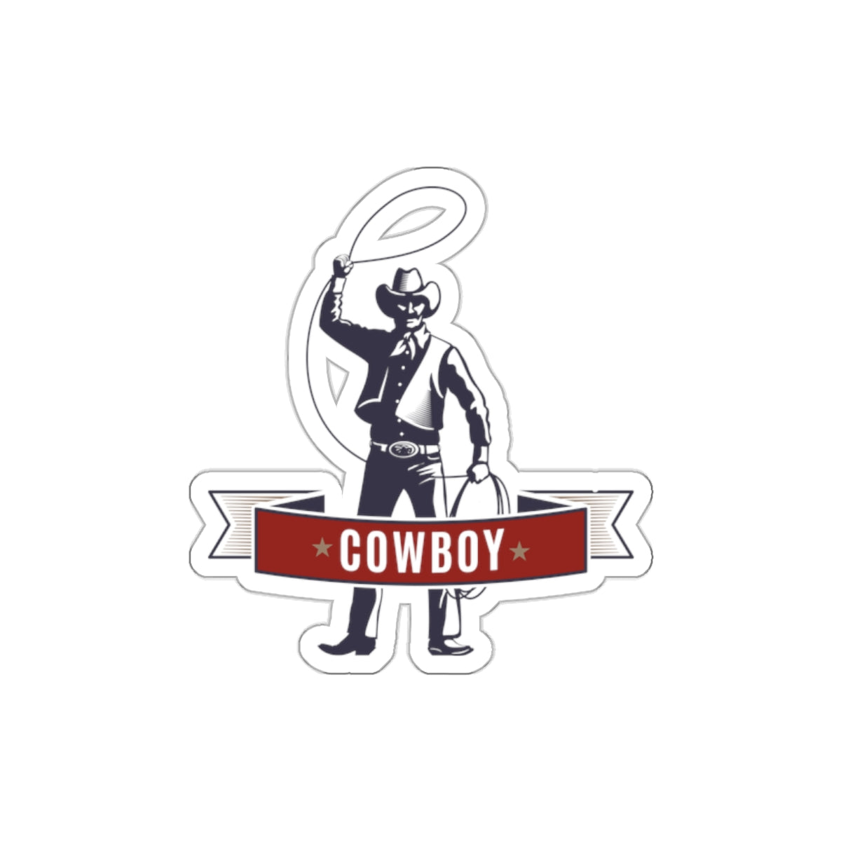 Die-cut stickers - Cowboy - The Wild West