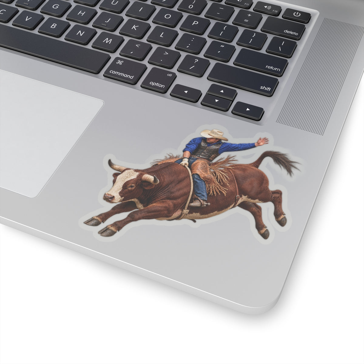 Kiss-Cut Stickers - Cowboys - Bull Rider - Mid Ride - without Text - 3D Transparent