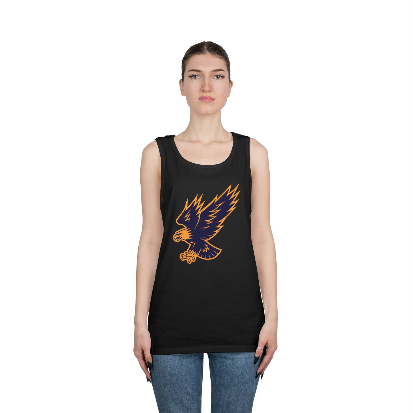 Unisex Heavy Cotton Tank Top - Attacking Eagle