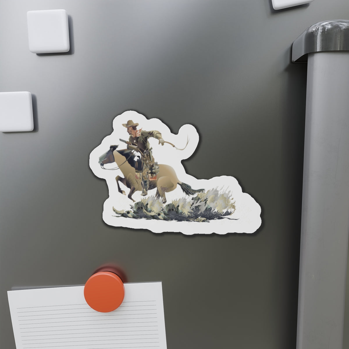 Wild West Cowboy Die-Cut Magnets, Equestrian Decor, Western Style Gifts, Kitchen Accessories, Home Fridge Decorations