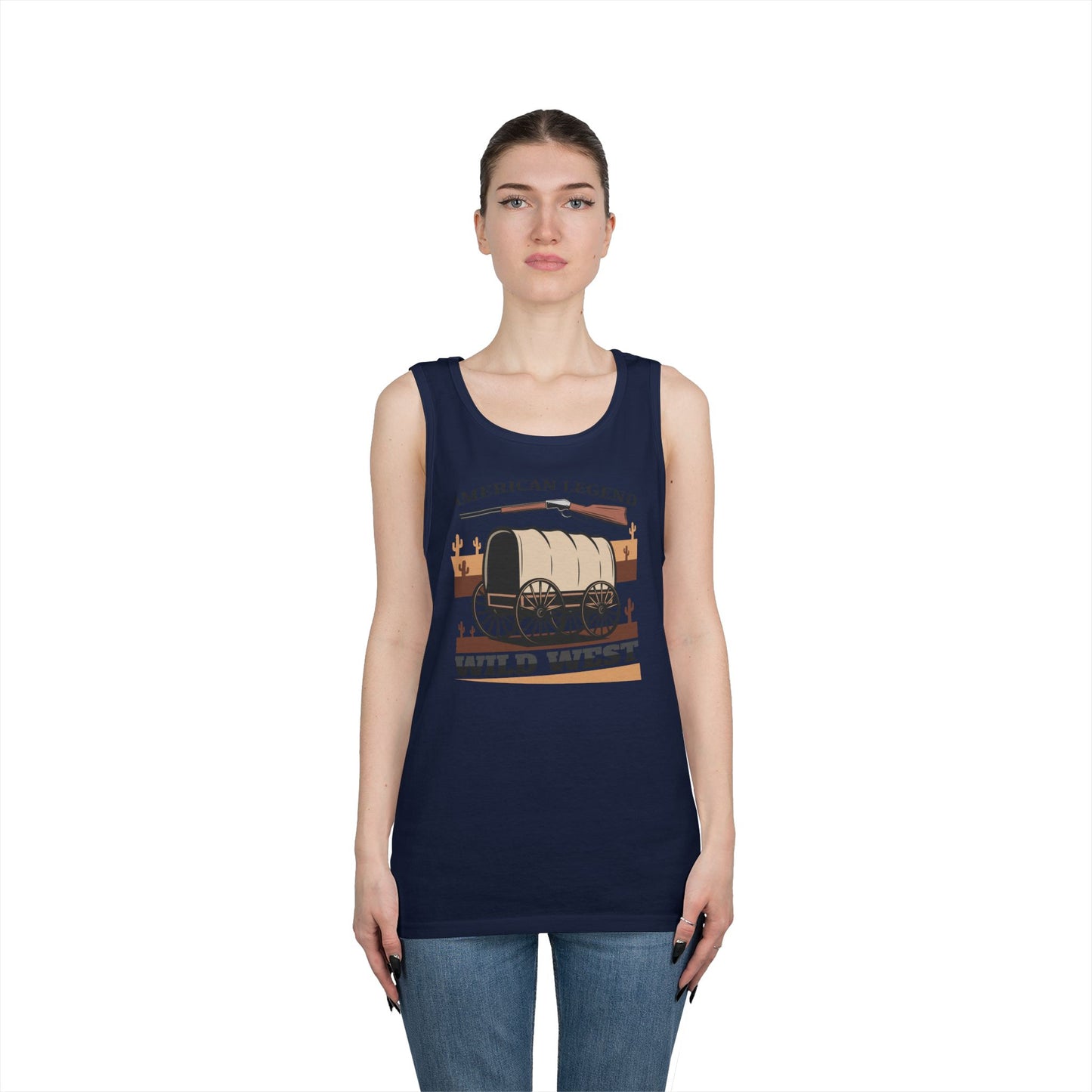 Unisex Heavy Cotton Tank Top - American Legend - Wild West