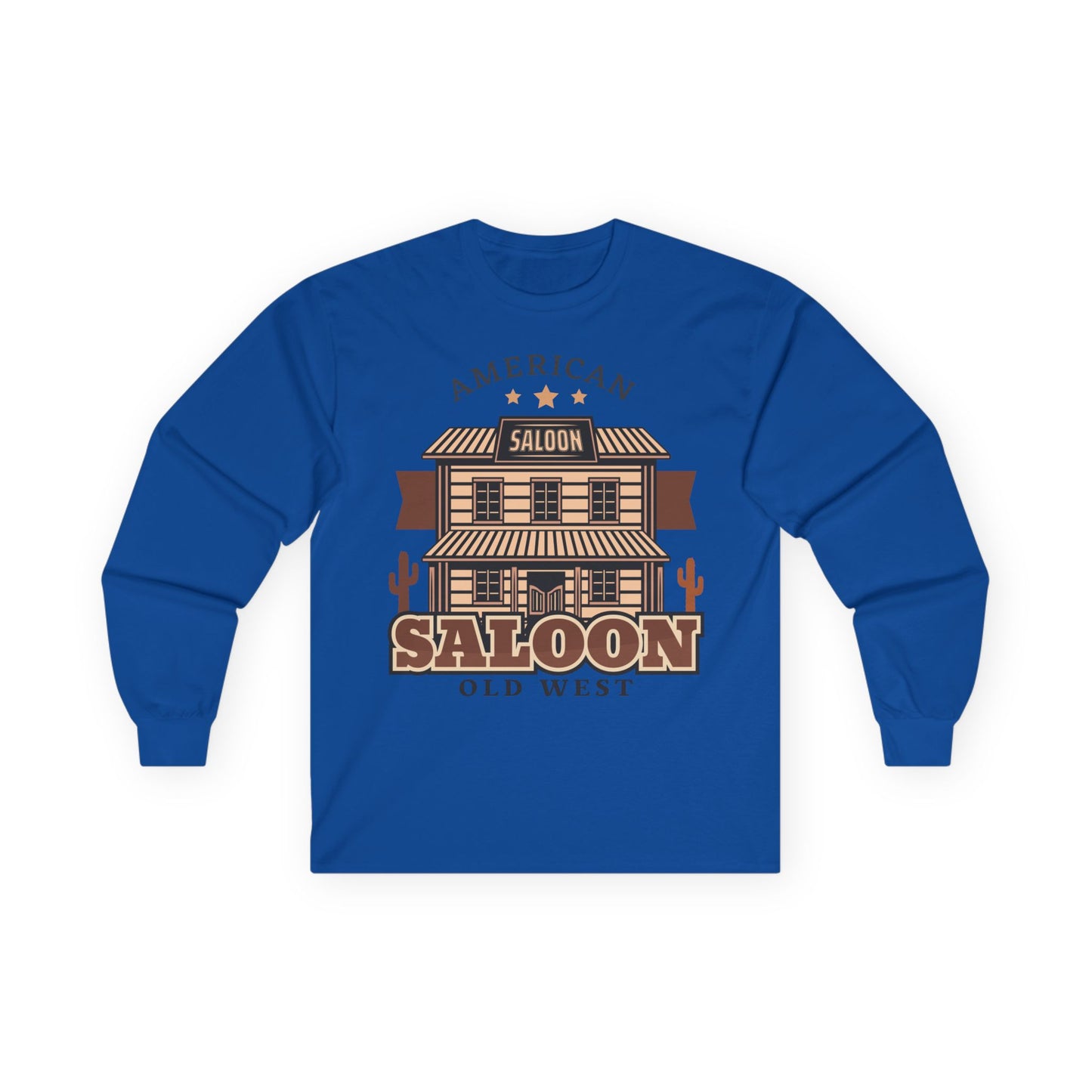 Unisex Ultra Cotton Long Sleeve Tee - American Cowboy - Saloon - Wild West