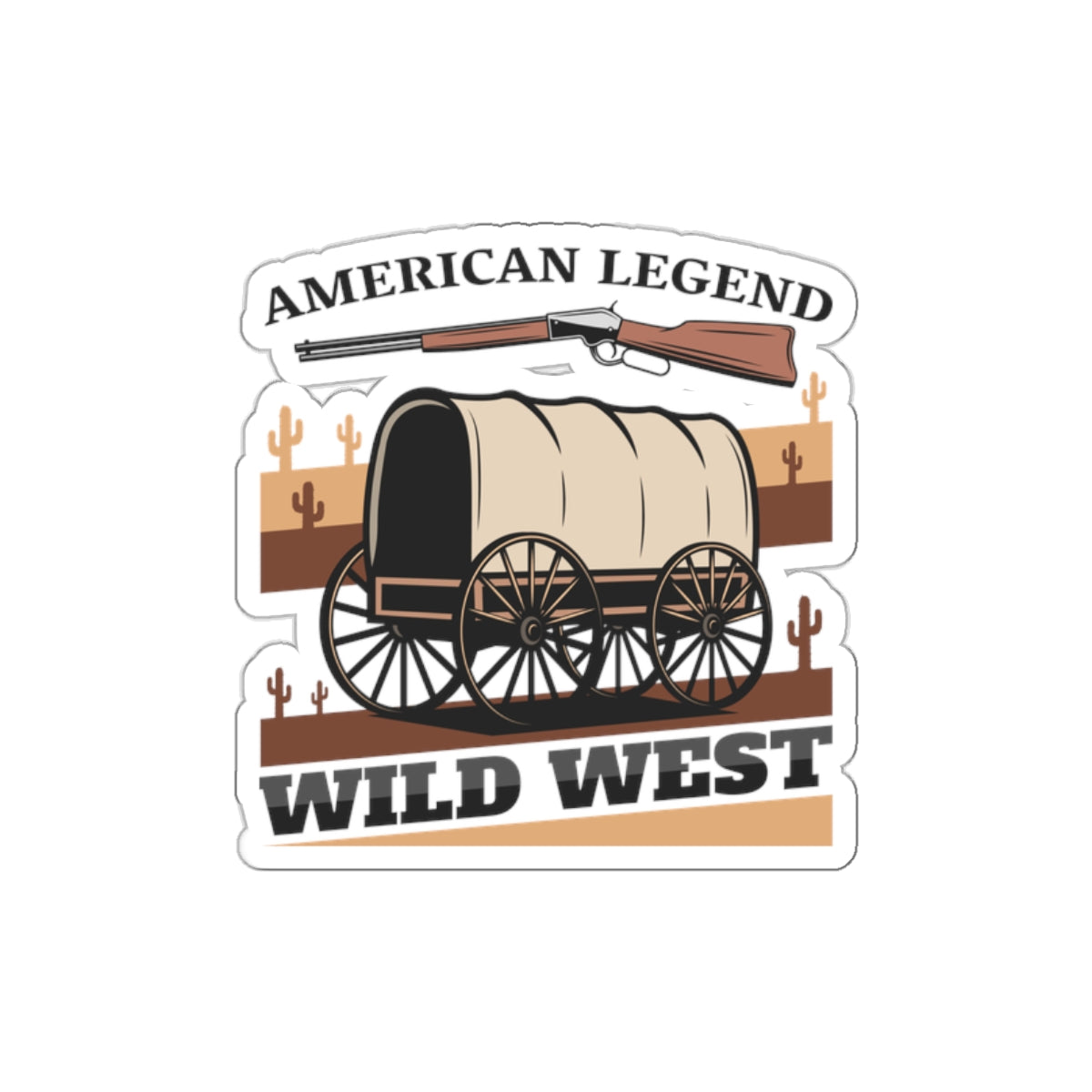 Die-cut stickers - American Legend - Wild West