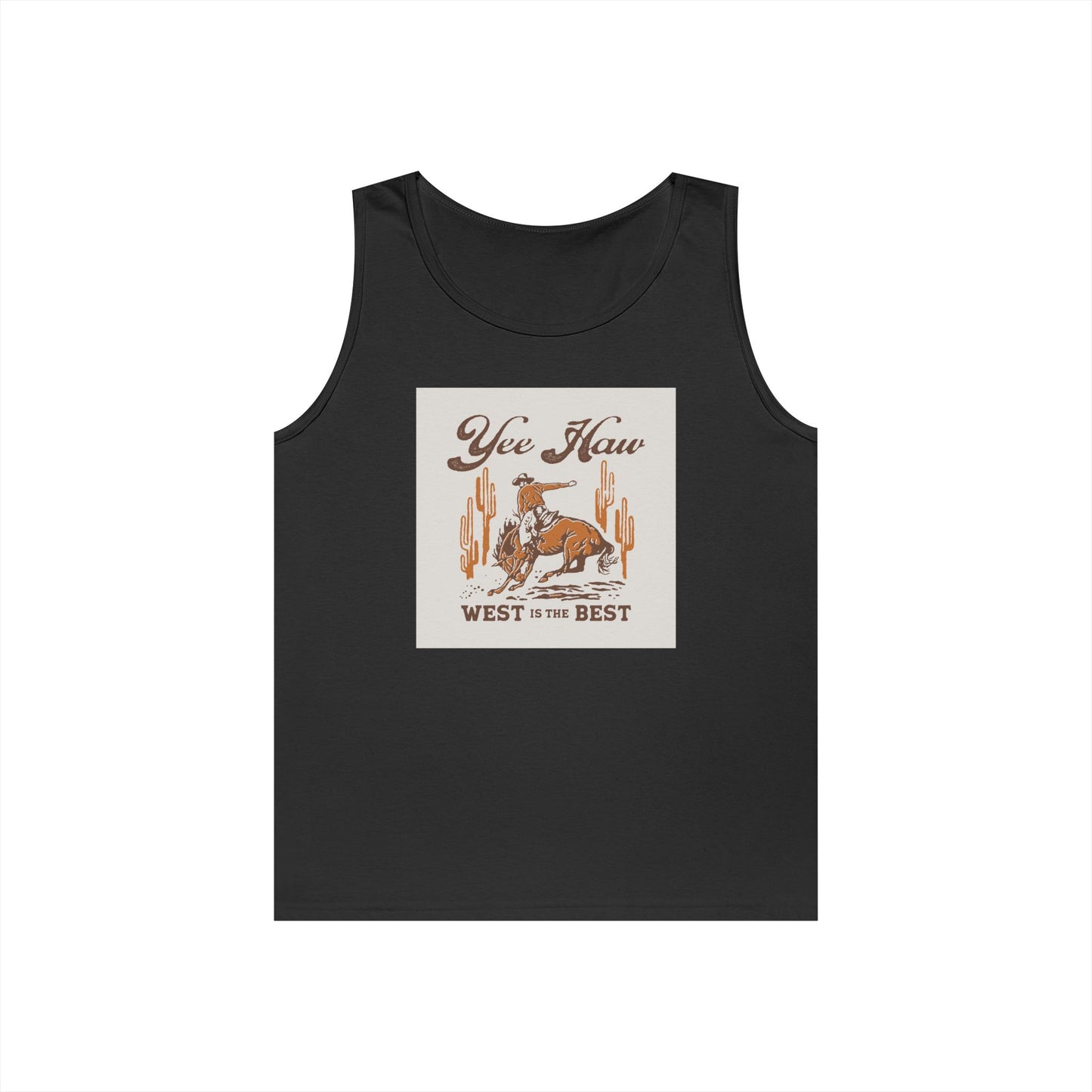 Unisex Heavy Cotton Tank Top - Wild West Cowboy - Yee Haw