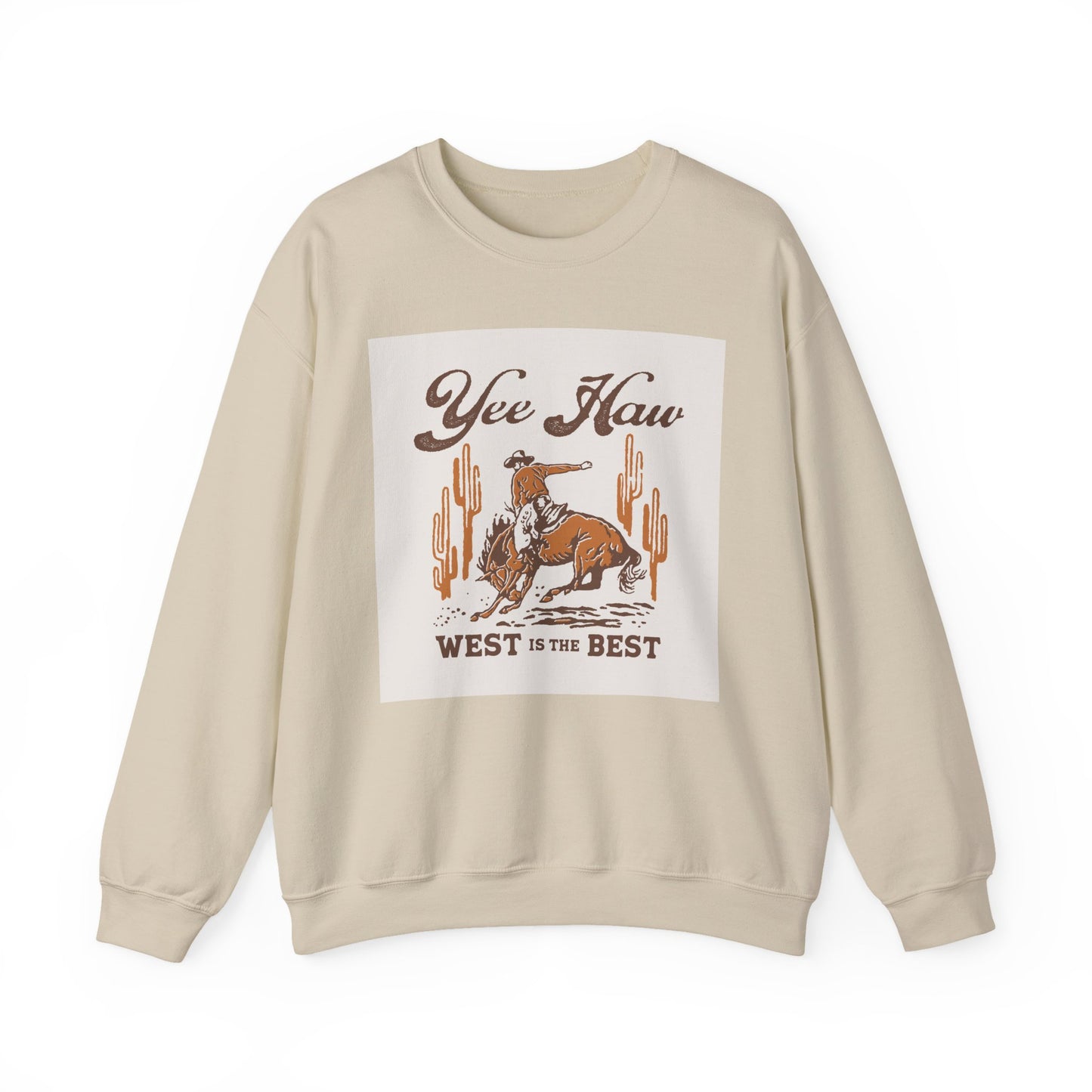 Crewneck Sweatshirt - Wild West Cowboy - Yee Haw