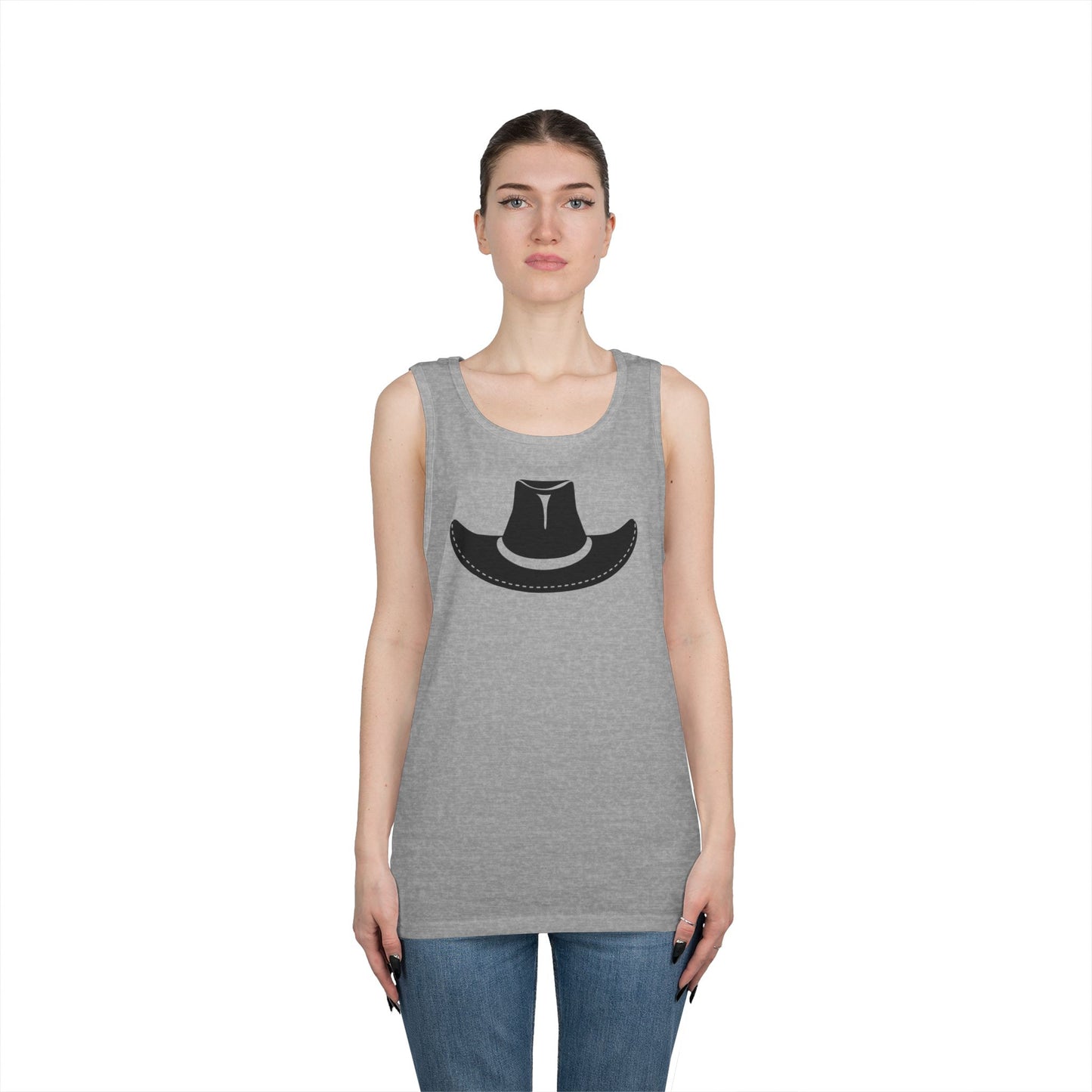 Unisex Heavy Cotton Tank Top - Cowboy Hat - Forward X 300