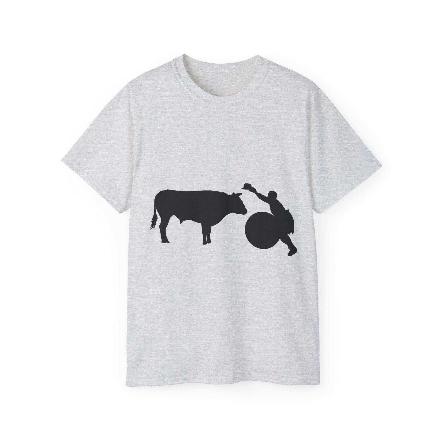 Unisex Ultra Cotton Tee - Clown and Bull - Silhouette - V2