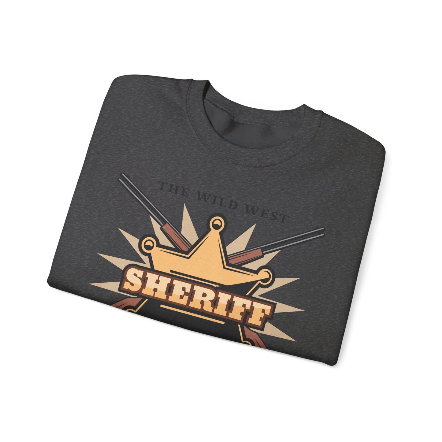 Crewneck Sweatshirt - Western Cowboy - The Wild West - Sheriff Department