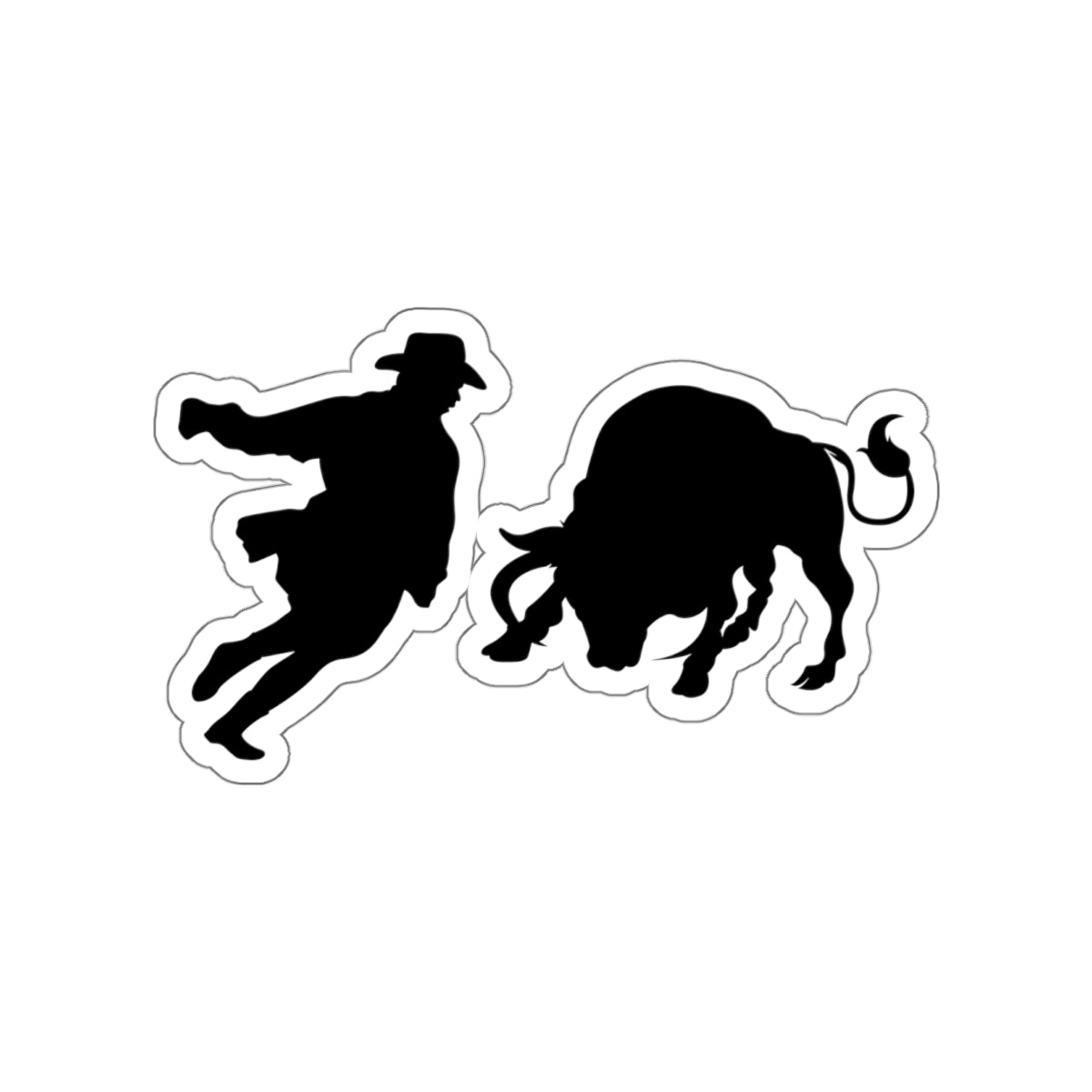 Die-cut stickers - Clown and Bull - Silhouette