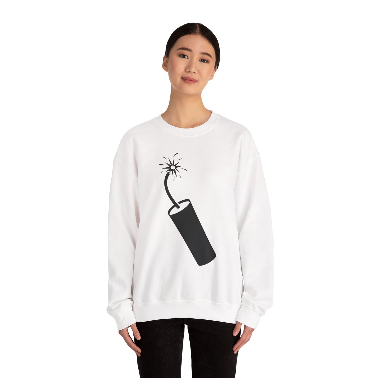 Crewneck Sweatshirt - Dynamite Stick w Burng Fuse X 300