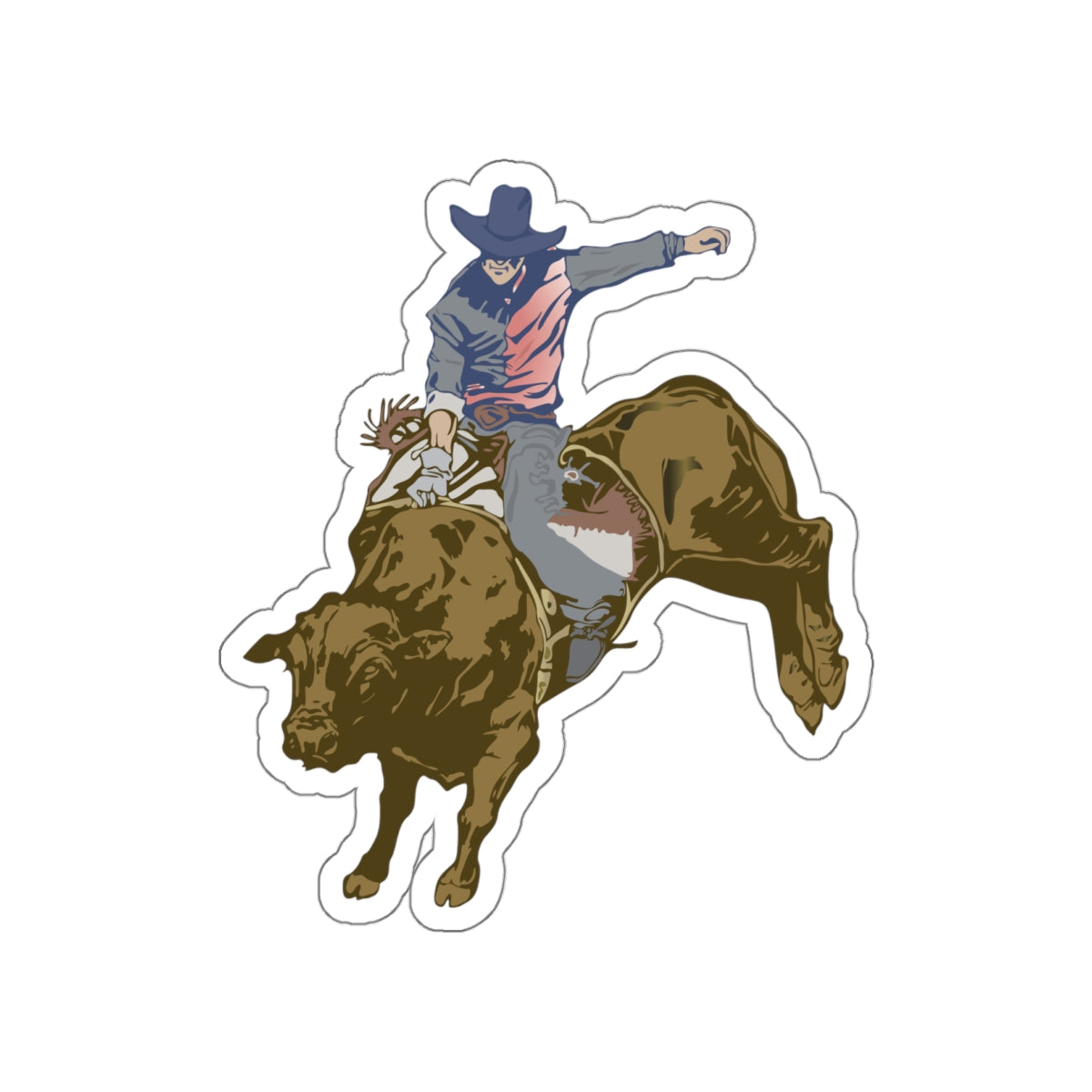 Die-cut stickers - Cowboy - Rodeo