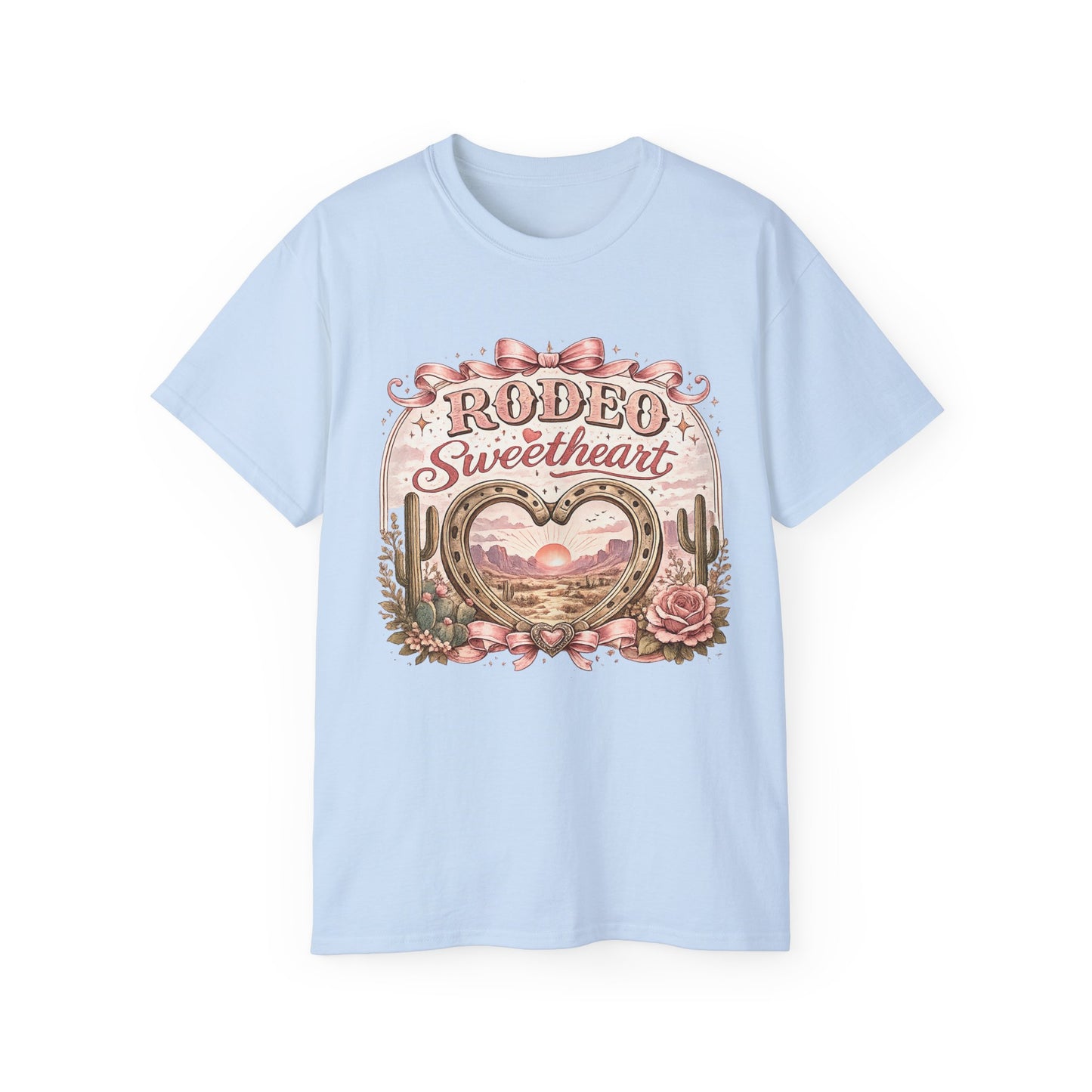 T-Shirt - Rodeo sweetheart with desert blooms