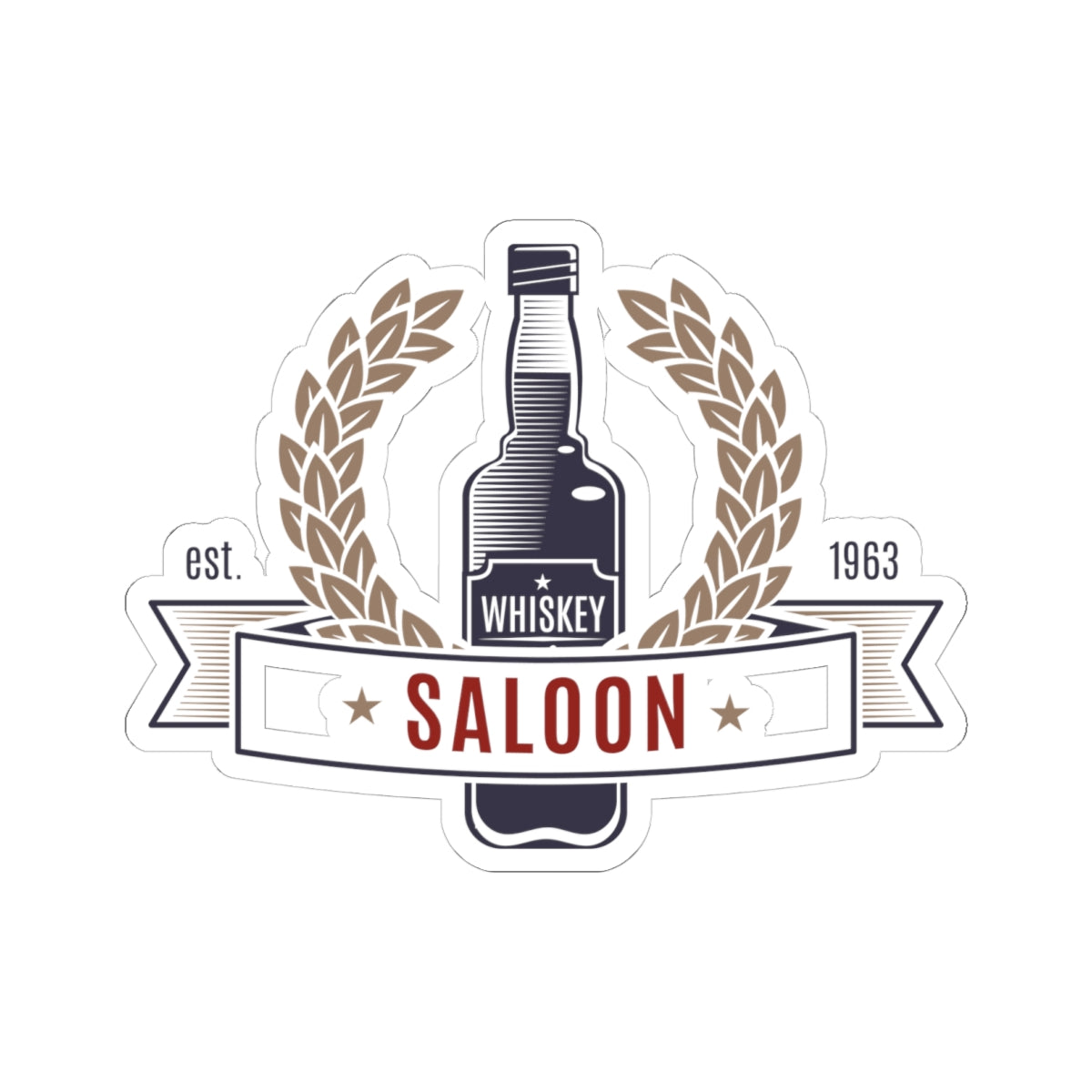 Kiss-Cut Stickers - Saloon - Whiskey