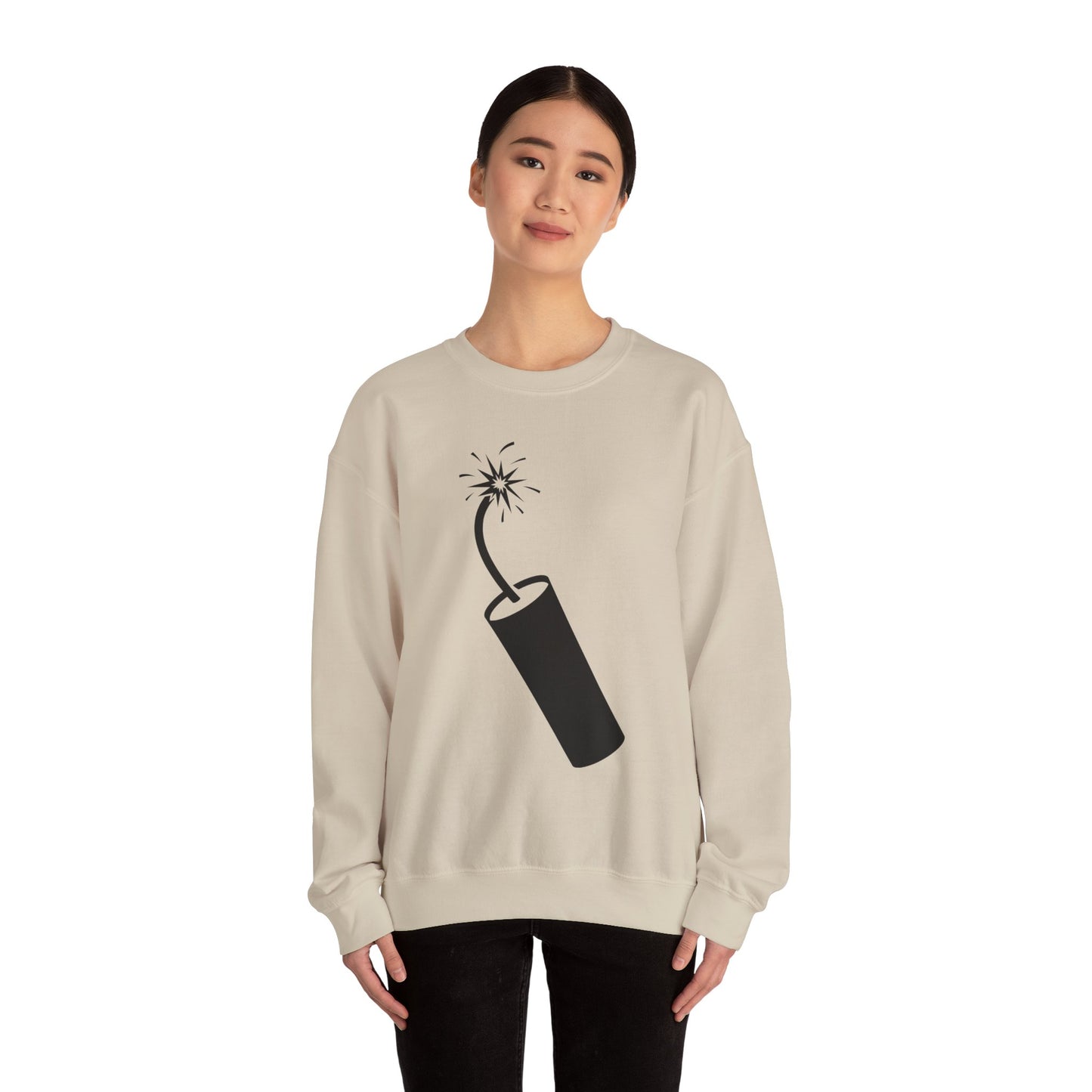 Crewneck Sweatshirt - Dynamite Stick w Burng Fuse X 300