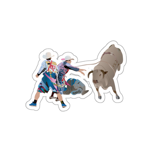 Die-cut stickers - Clowns and Bull