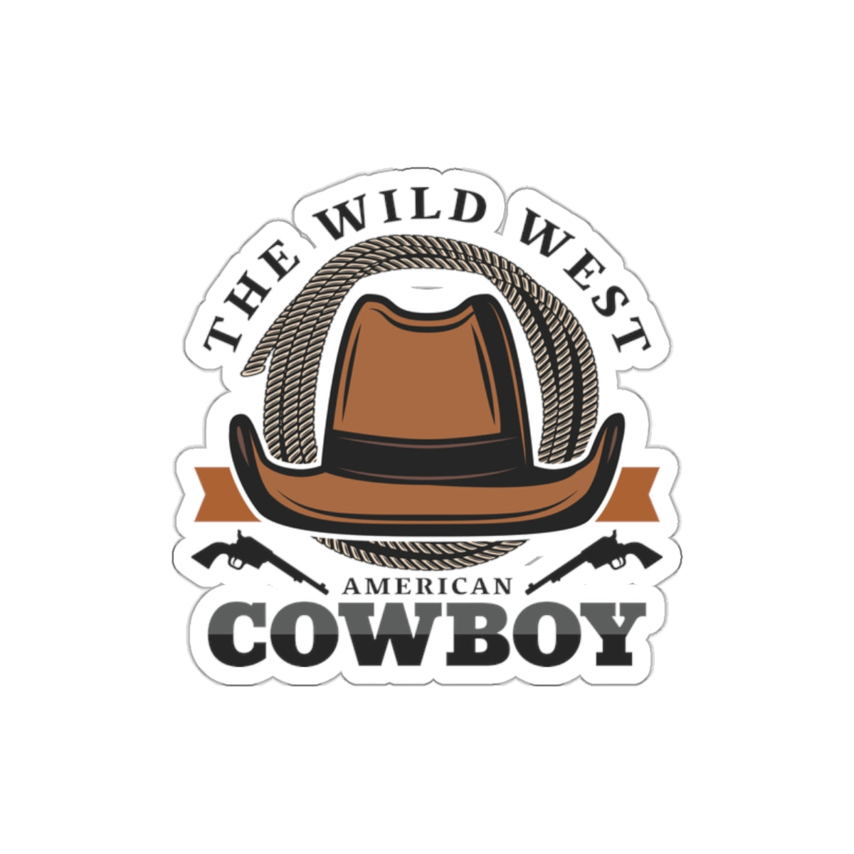 Die-cut stickers - The Wild West - American Cowboy