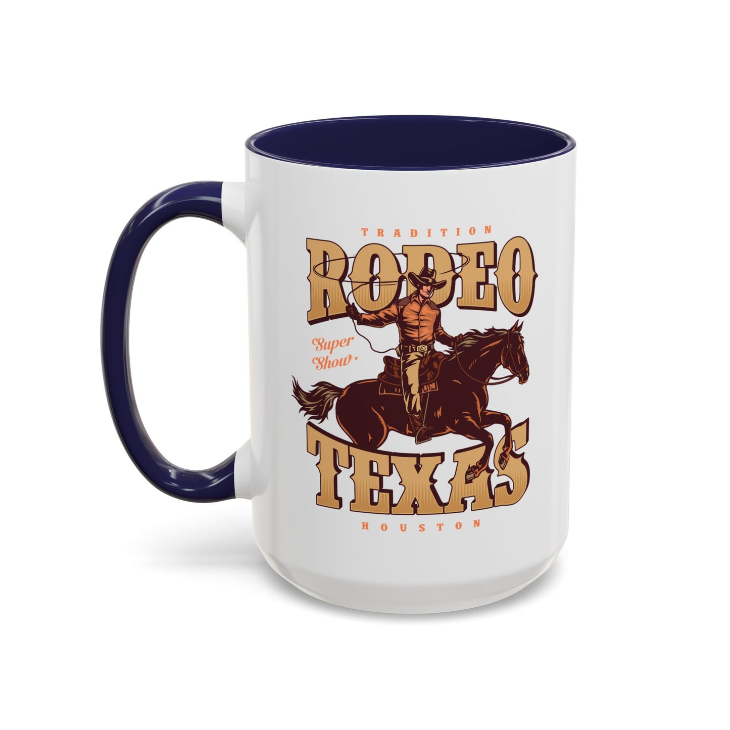 Accent Coffee Mug (11, 15oz) - Tradition Rodeo Super Show - Houston, Texas