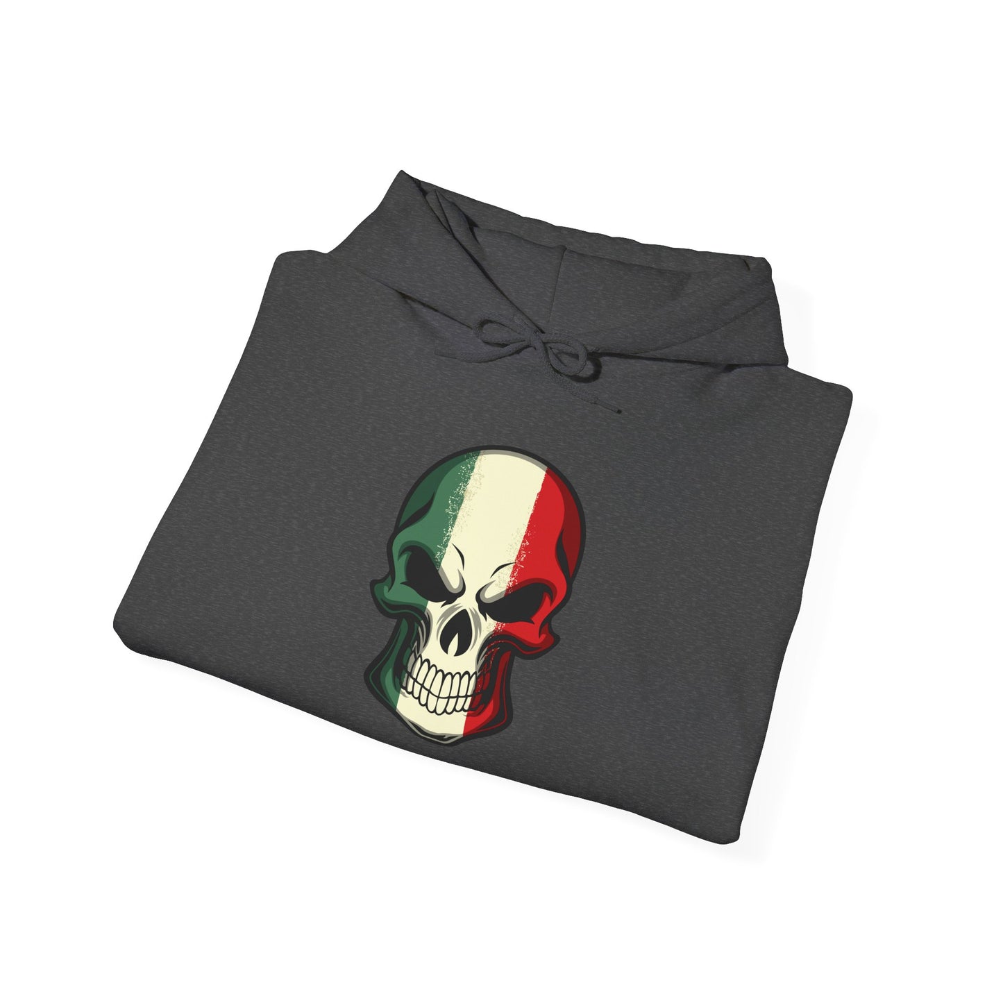Unisex Hoodie - Red White Green Skull