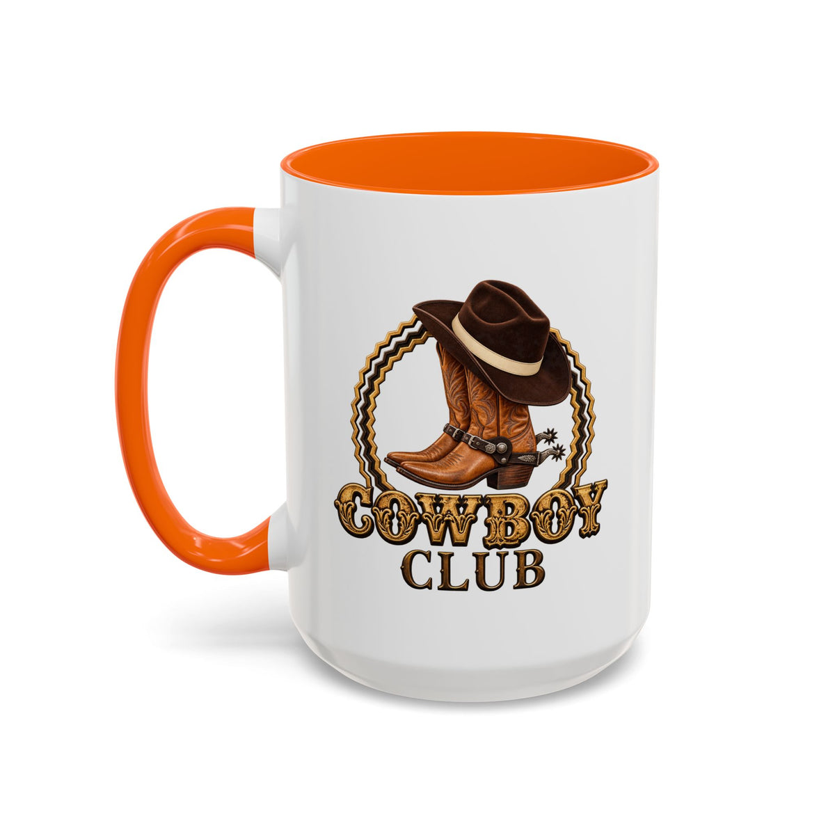 Accent Coffee Mug (11, 15oz) - Cowboys - Cowboy Club - Color - 3D Transparent