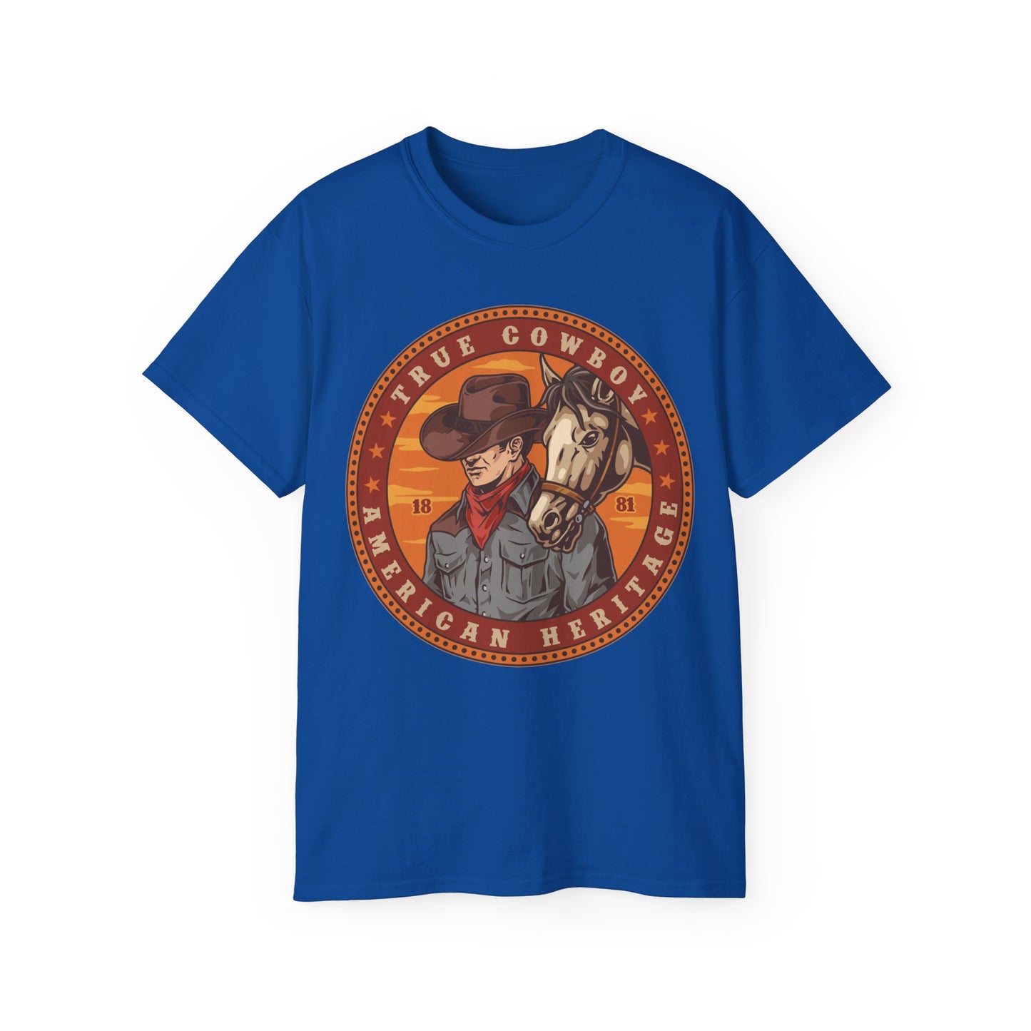 Unisex Ultra Cotton Tee - True Cowboy - American Heritage