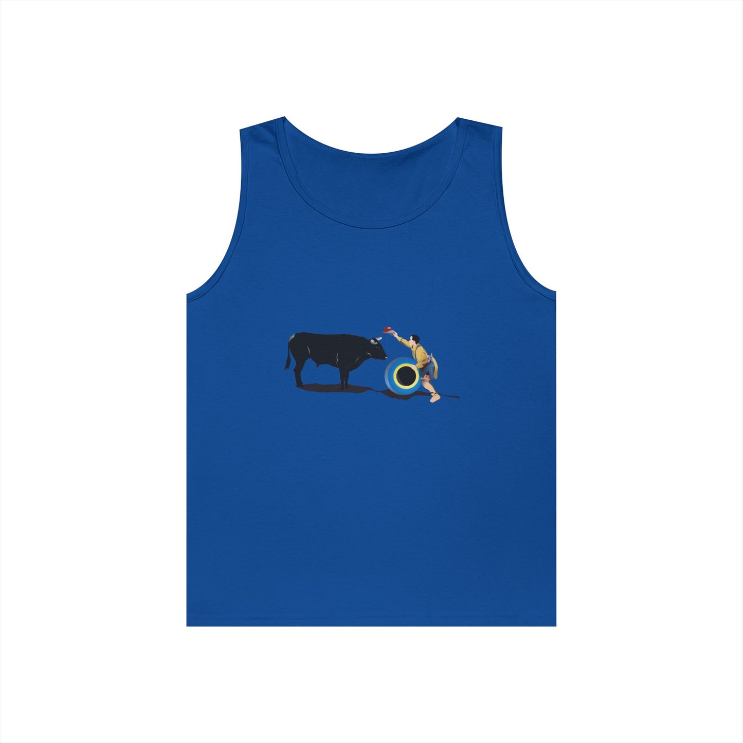 Unisex Heavy Cotton Tank Top - Clown and Bull