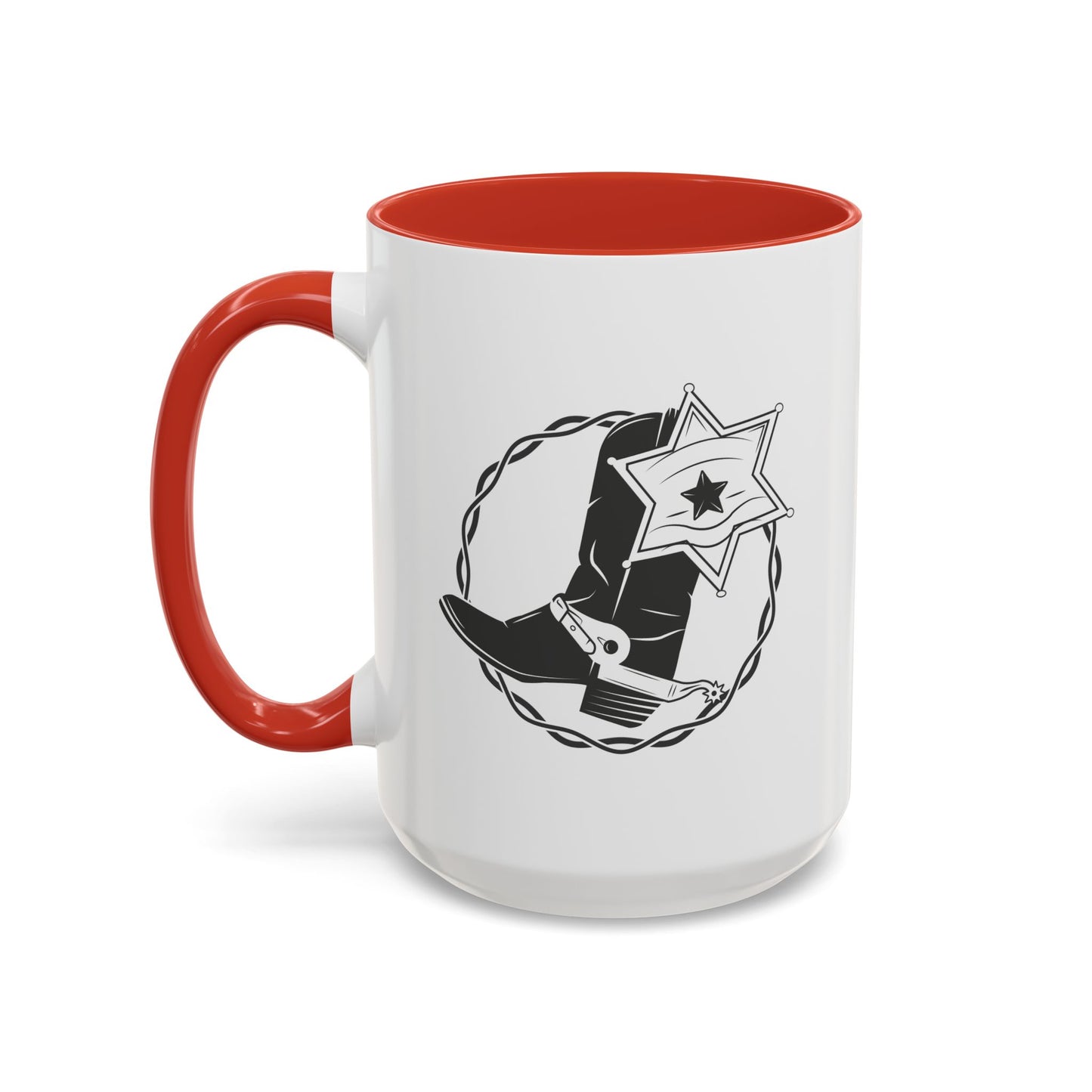 Accent Coffee Mug (11, 15oz) - Boots w Star